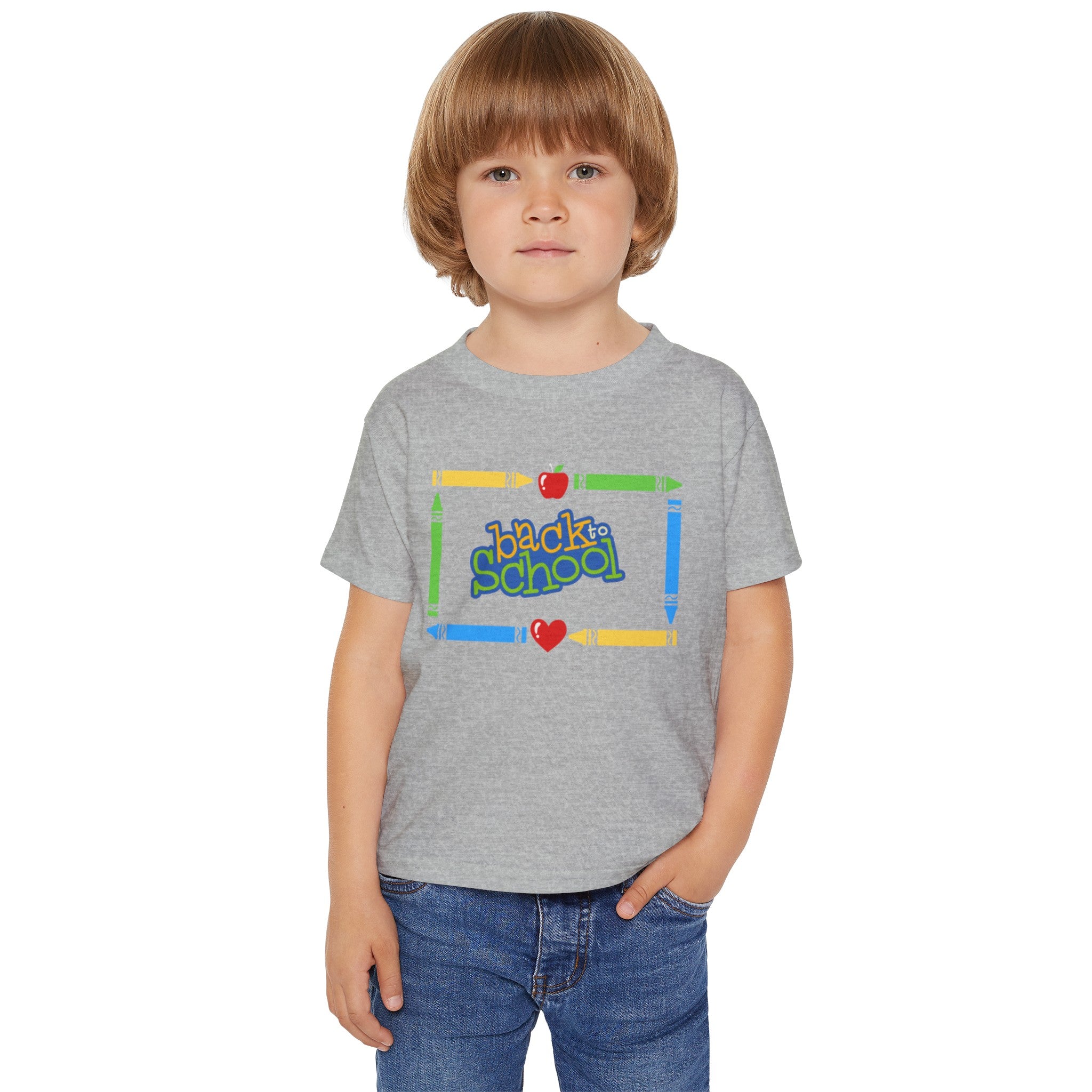 Back To School Heavy Cotton™ Toddler T-shirt