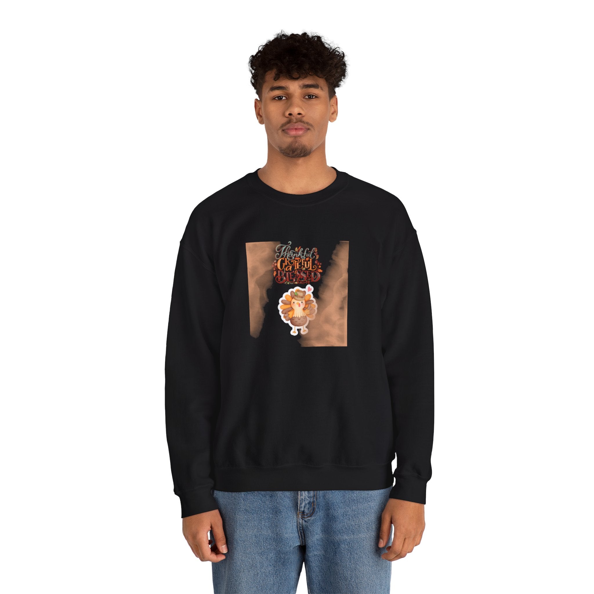 Thankful Grateful Blessed Unisex Heavy Blend™ Crewneck Sweatshirt