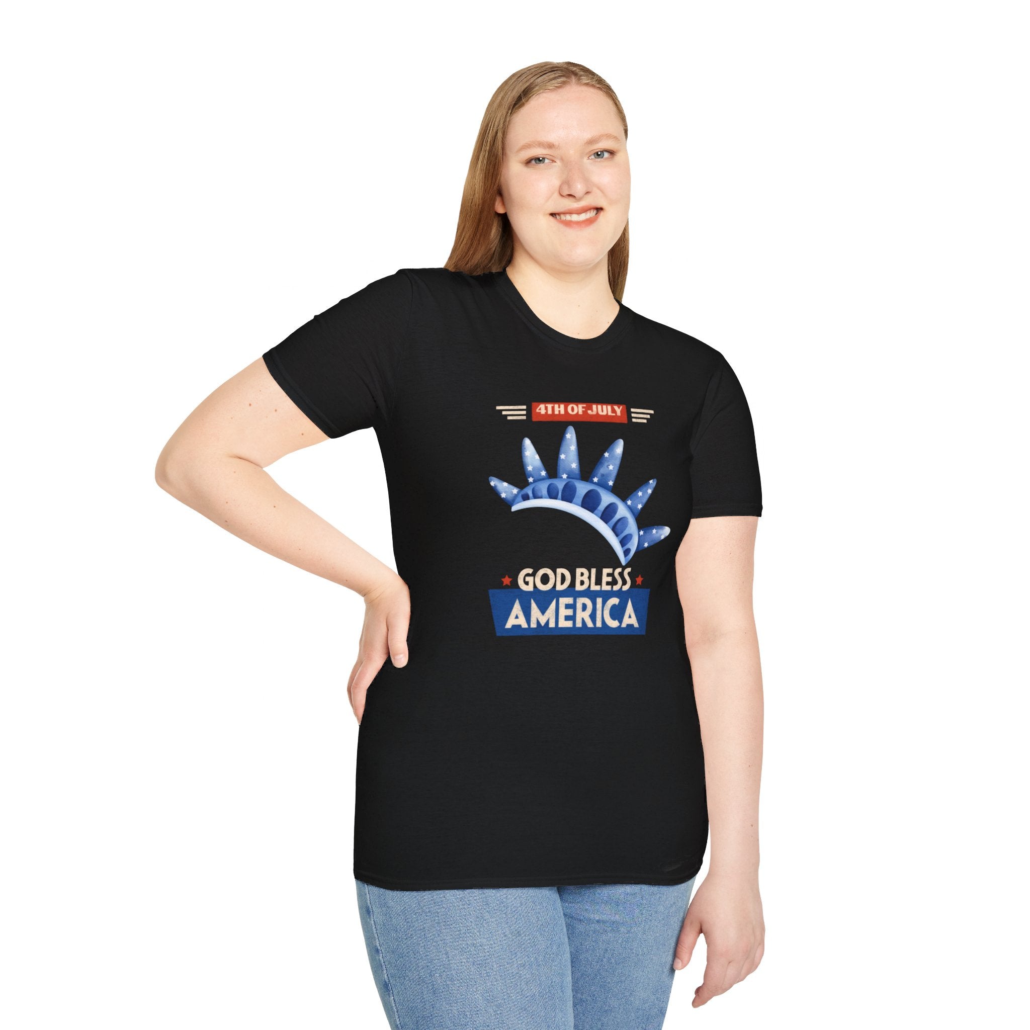 God Bless America Unisex Softstyle T-Shirt