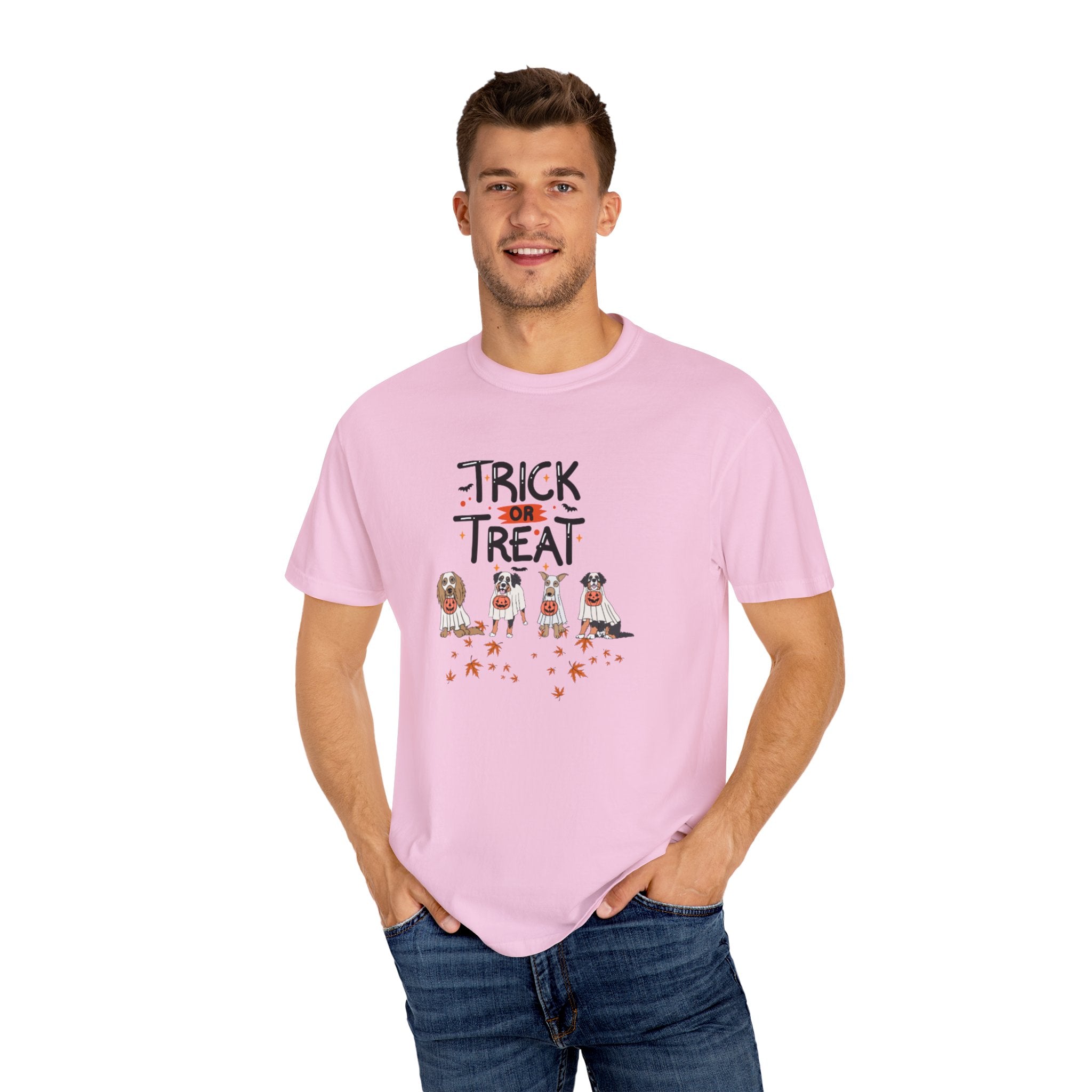 Pooch Trick or Treat Unisex Garment-Dyed T-shirt