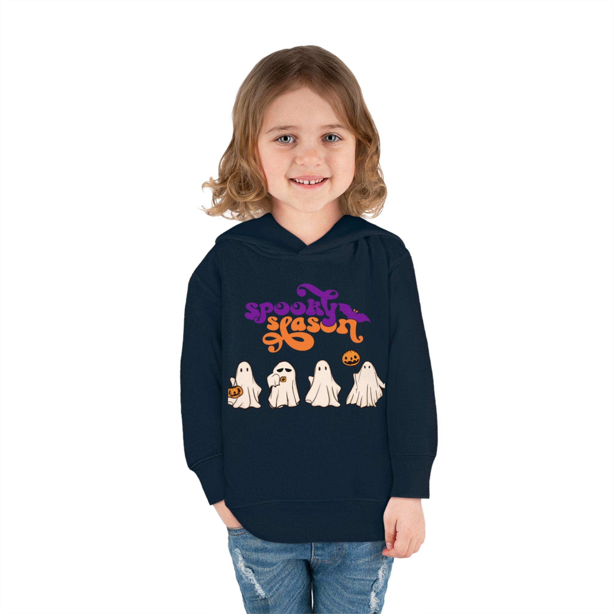 Spooky Season Toddler Pullover Fleece Hoodie