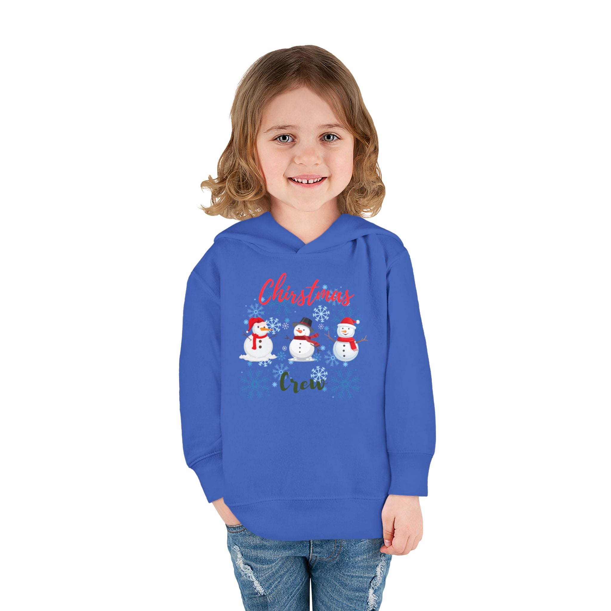 Christmas Crew Toddler Pullover Fleece Hoodie