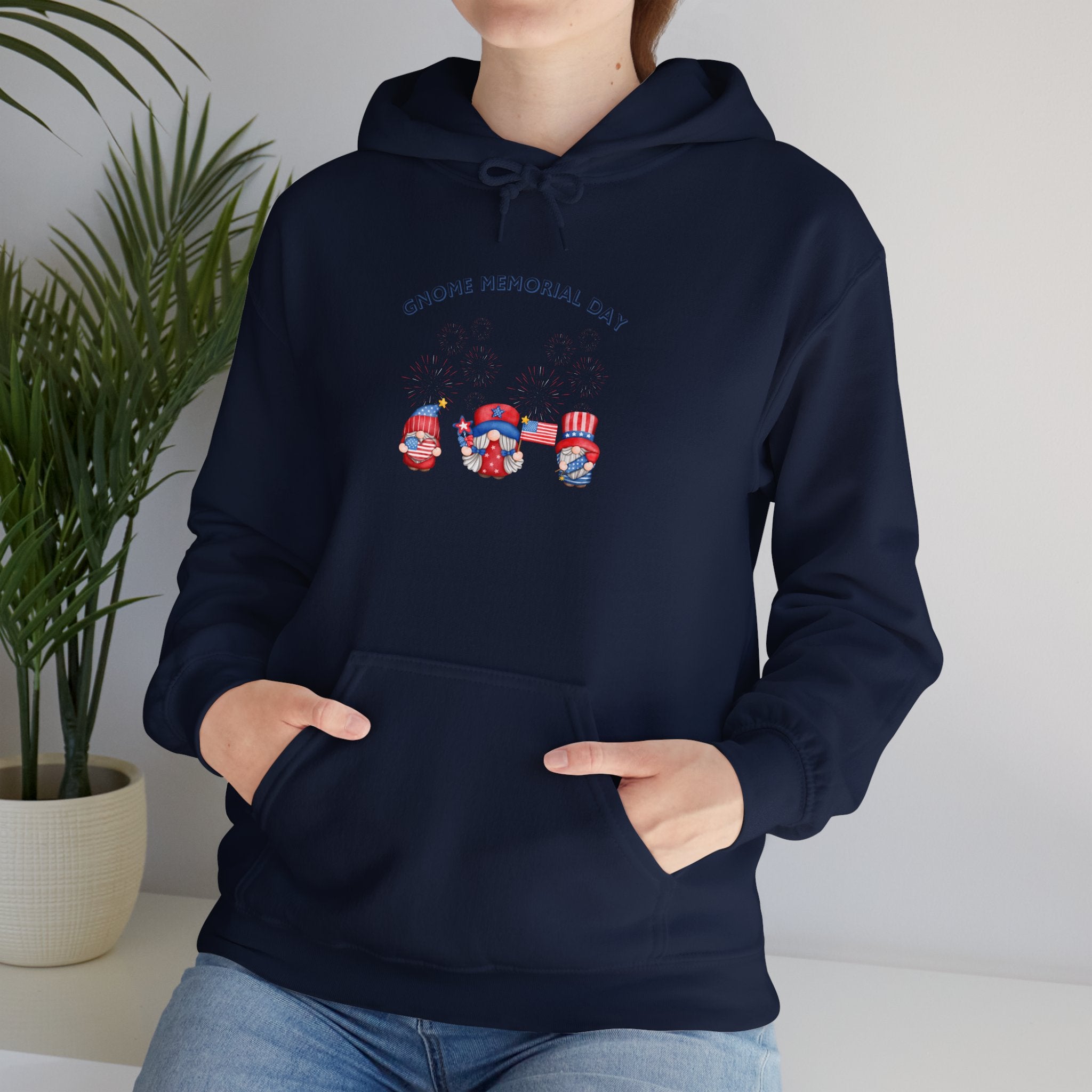 Gnome Memorial Day Hooded Sweatshirt