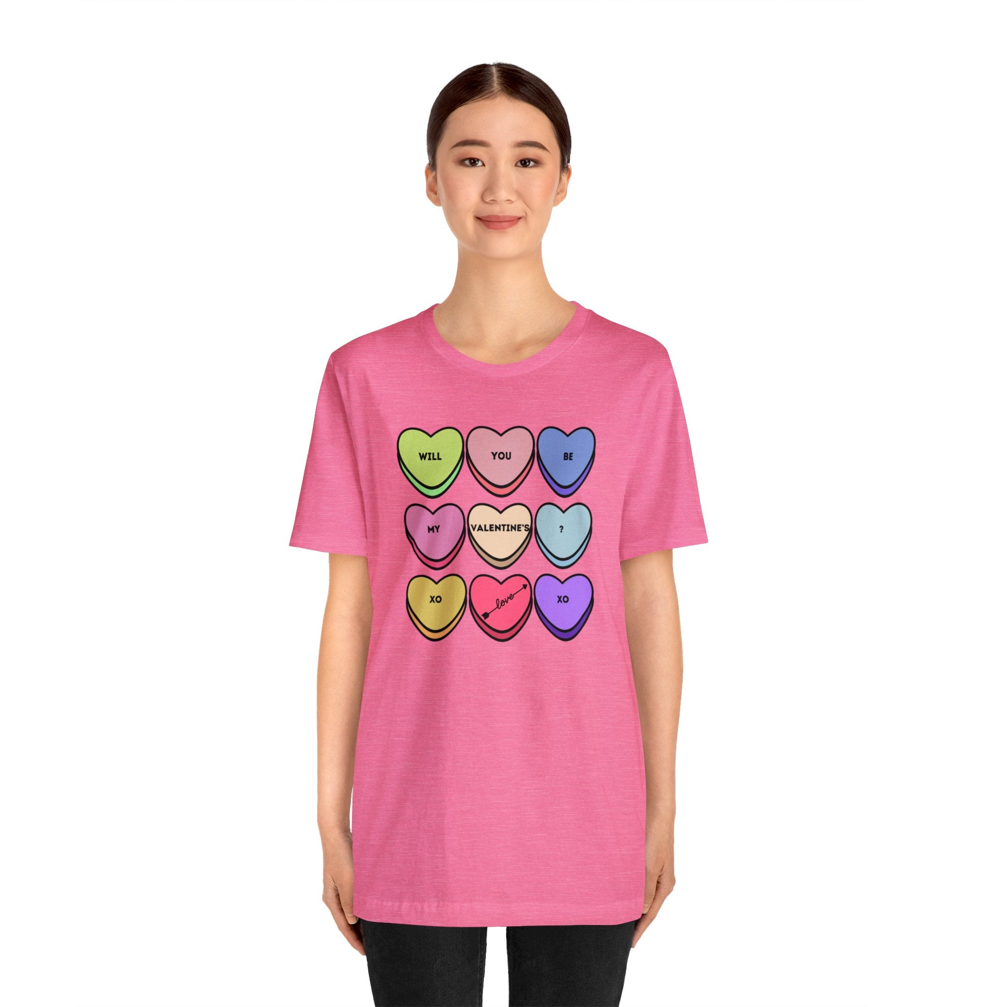 Will You Be My Valentine? Unisex Jersey Short Sleeve Tee
