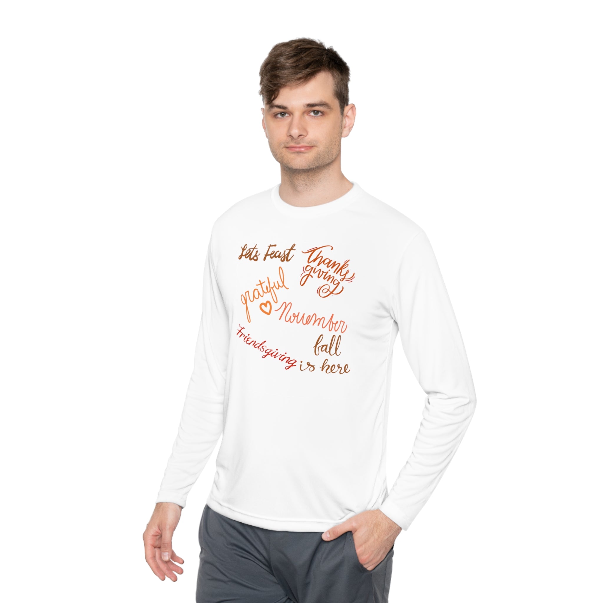 Thanksgiving Season Unisex Lightweight Long Sleeve Tee