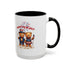 Happy 4th of July Teddy Bear Couple Coffee Mug