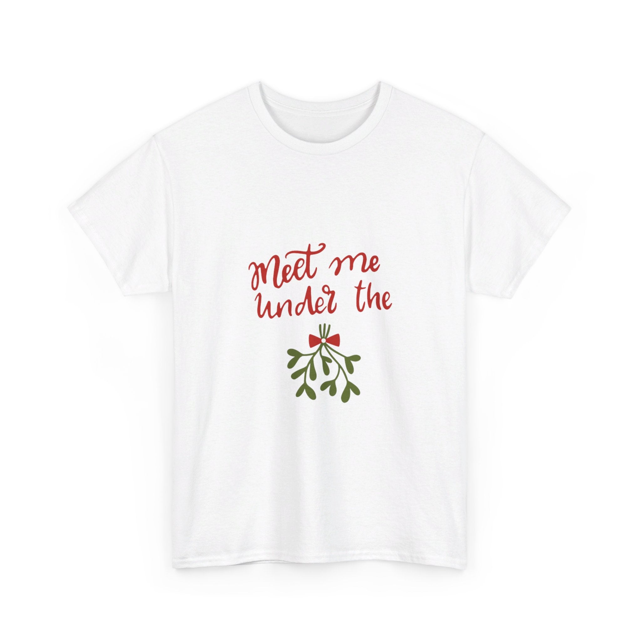 Meet Me Under The Mistletoe Unisex Heavy Cotton Tee