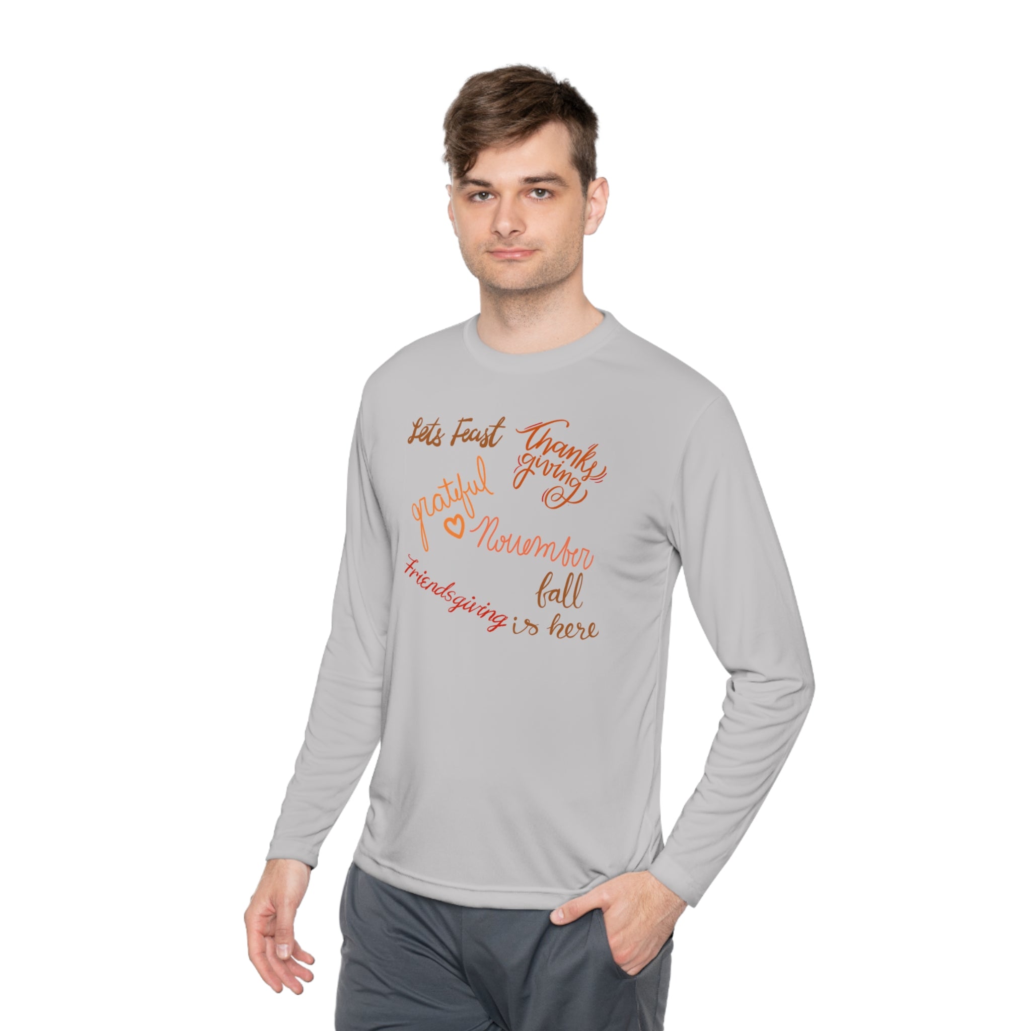 Thanksgiving Season Unisex Lightweight Long Sleeve Tee