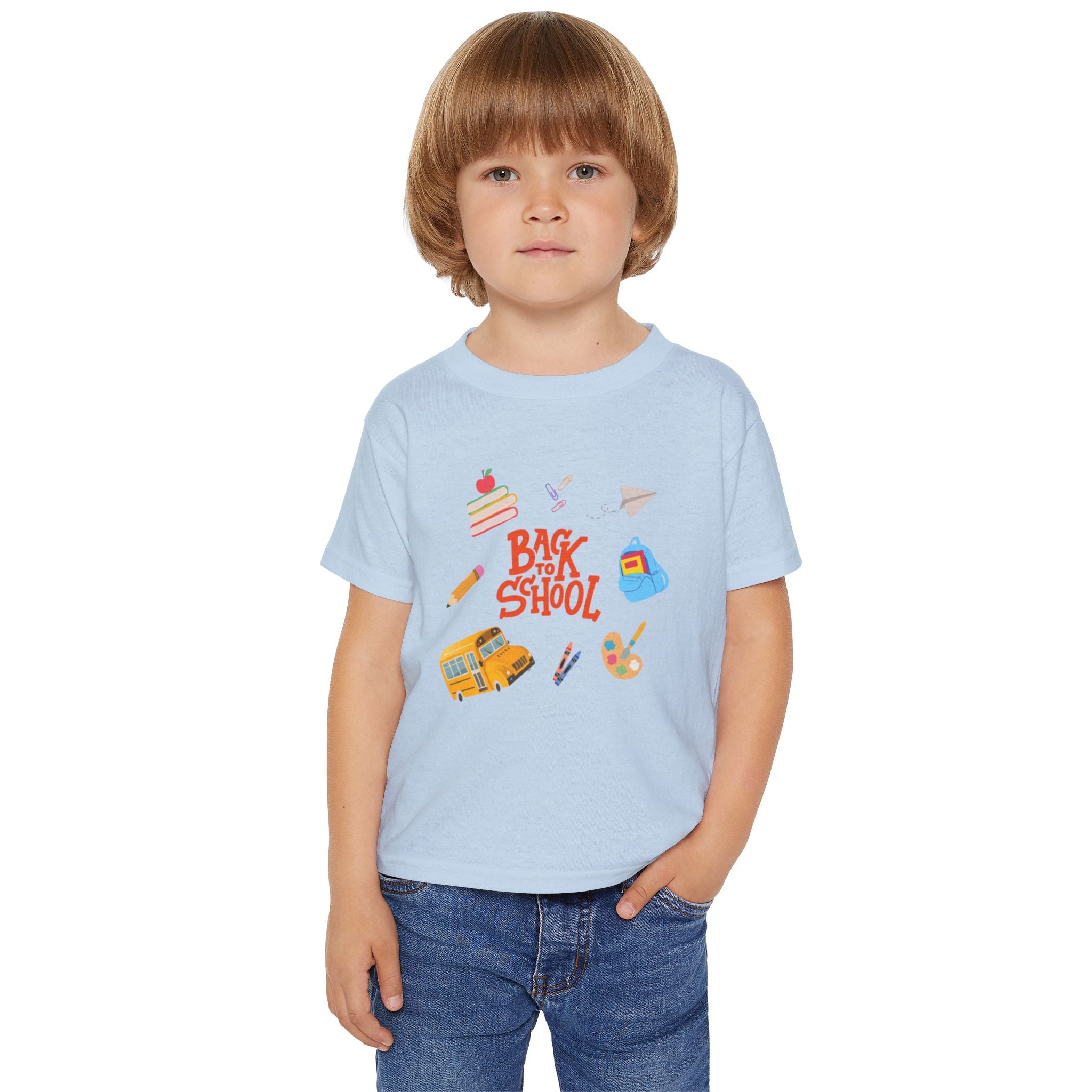 Back To School Time Heavy Cotton™ Toddler T-shirt