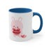 V-Day Bunny Accent Coffee Mug, 11oz