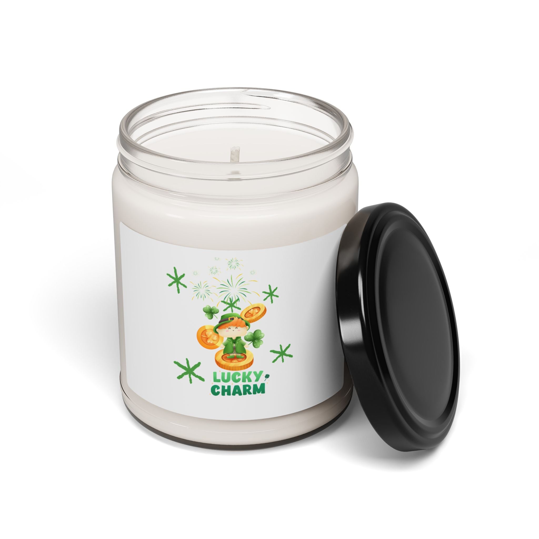 Lucky Charm Scented Soy Candle - Relaxing 9oz Candle for Home Decor & Gifts