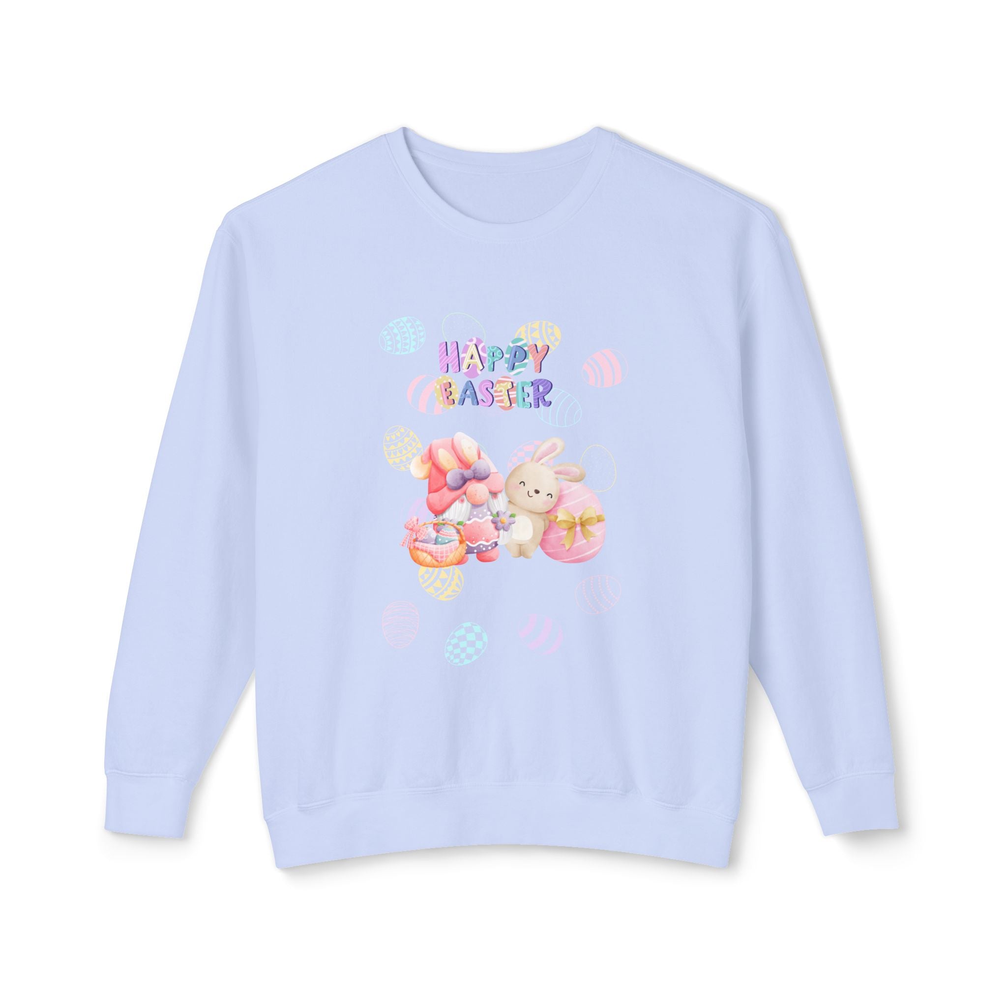 Easter Gnome Unisex Lightweight Crewneck Sweatshirt