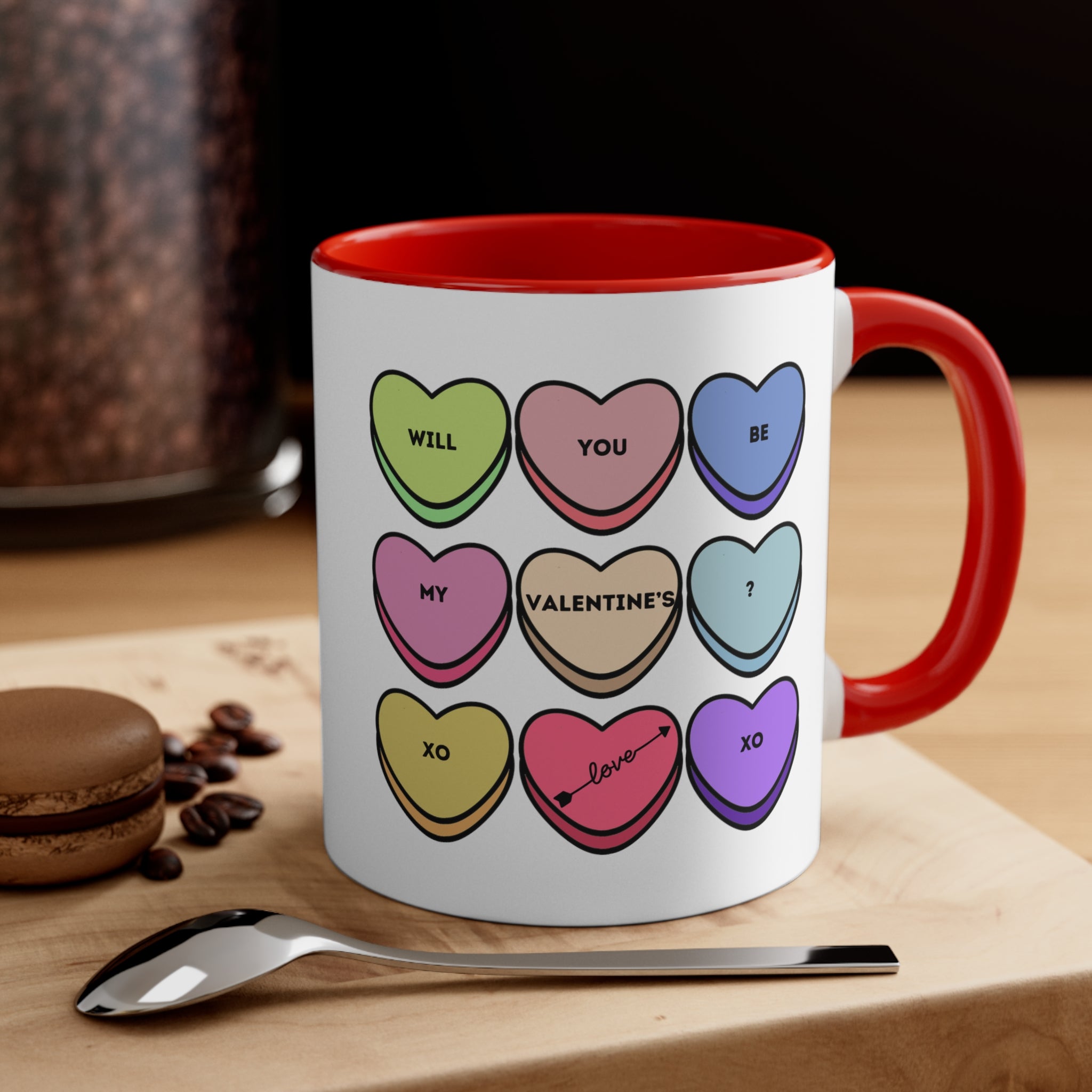 Will You Be My Valentine? Accent Coffee Mug, 11oz