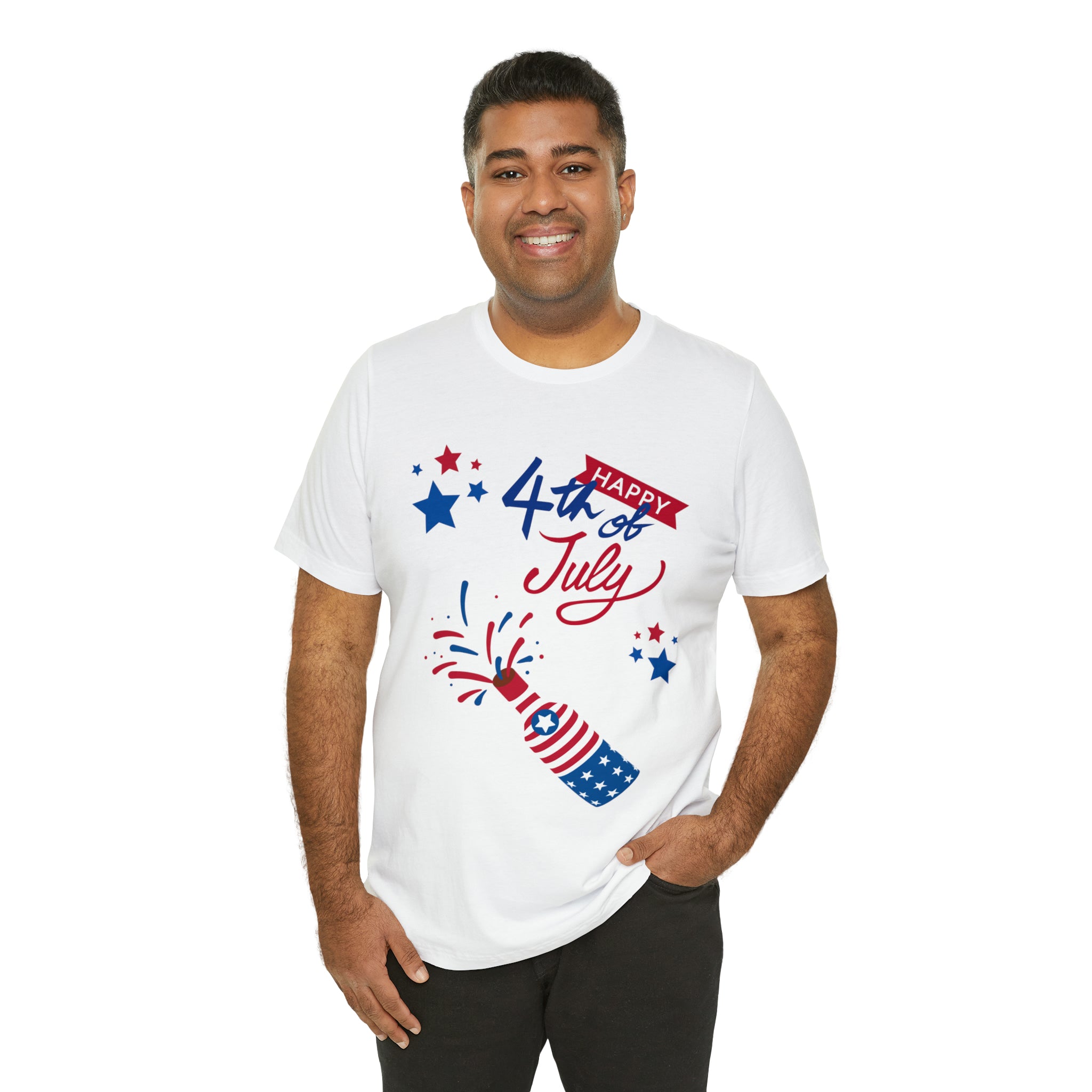 Happy 4th Of July Celebration Unisex Jersey Short Sleeve Tee