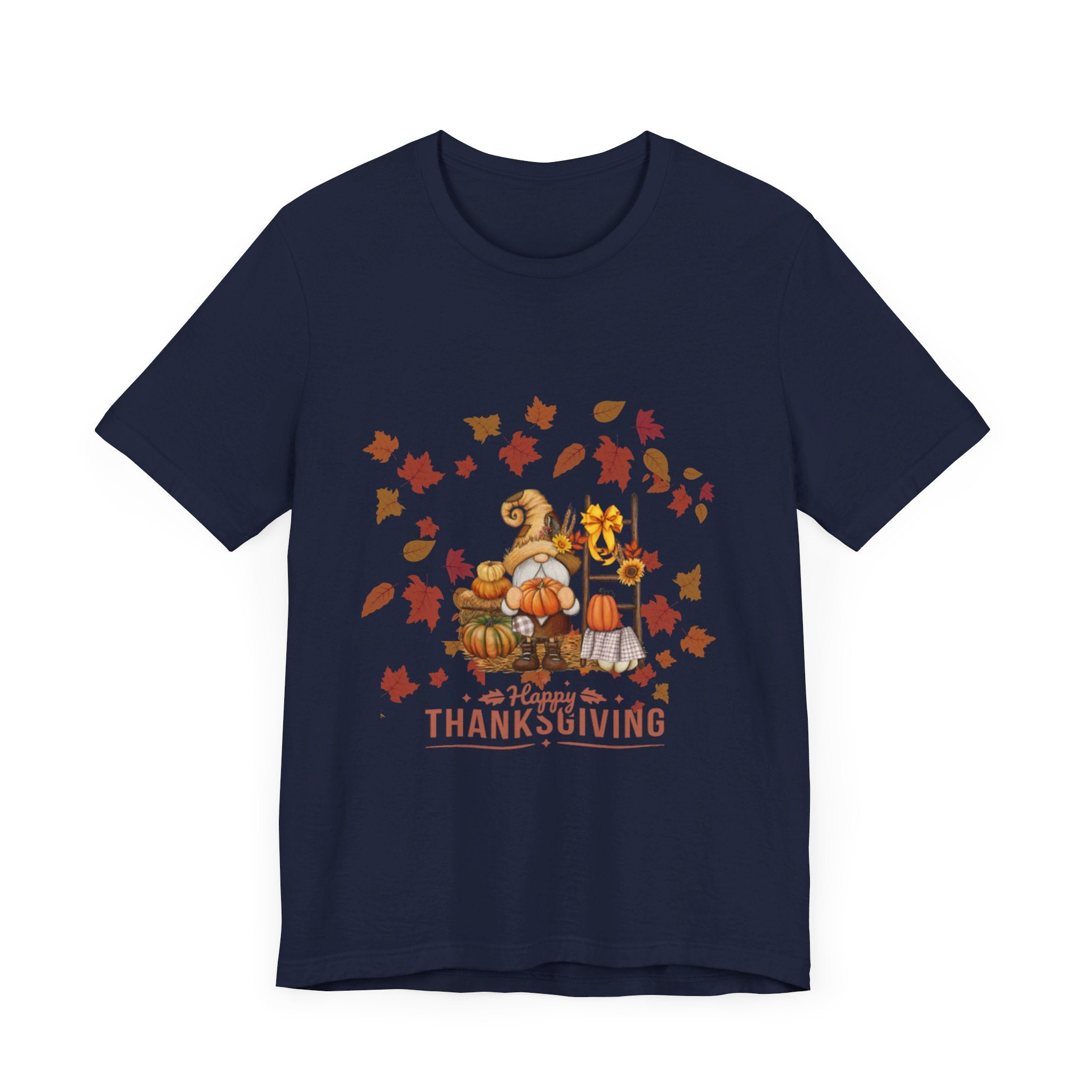 Gnome Happy Thanksgiving Unisex Jersey Short Sleeve Tee