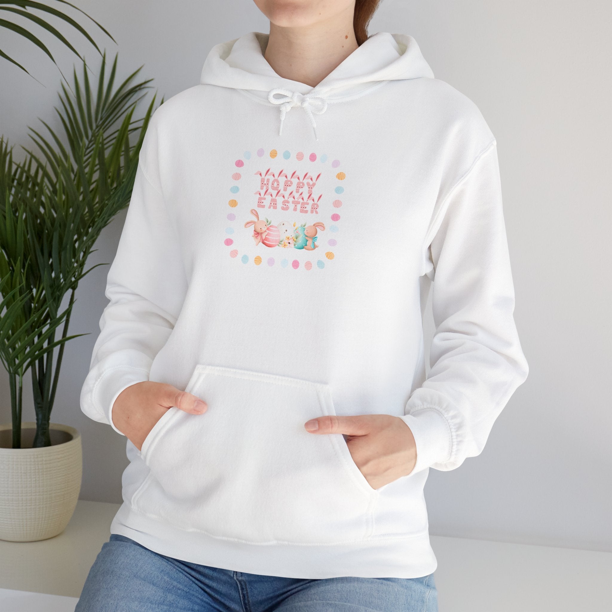 Hoppy Easter Hooded Sweatshirt – Unisex Heavy Blend™