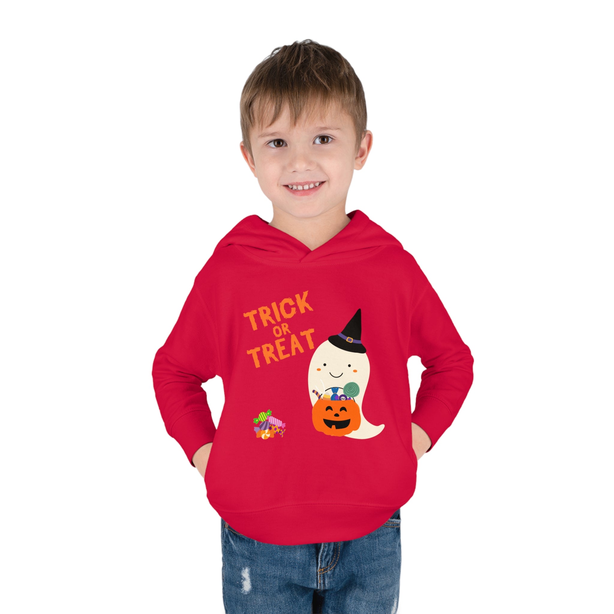 Trick or Treat Toddler Pullover Fleece Hoodie