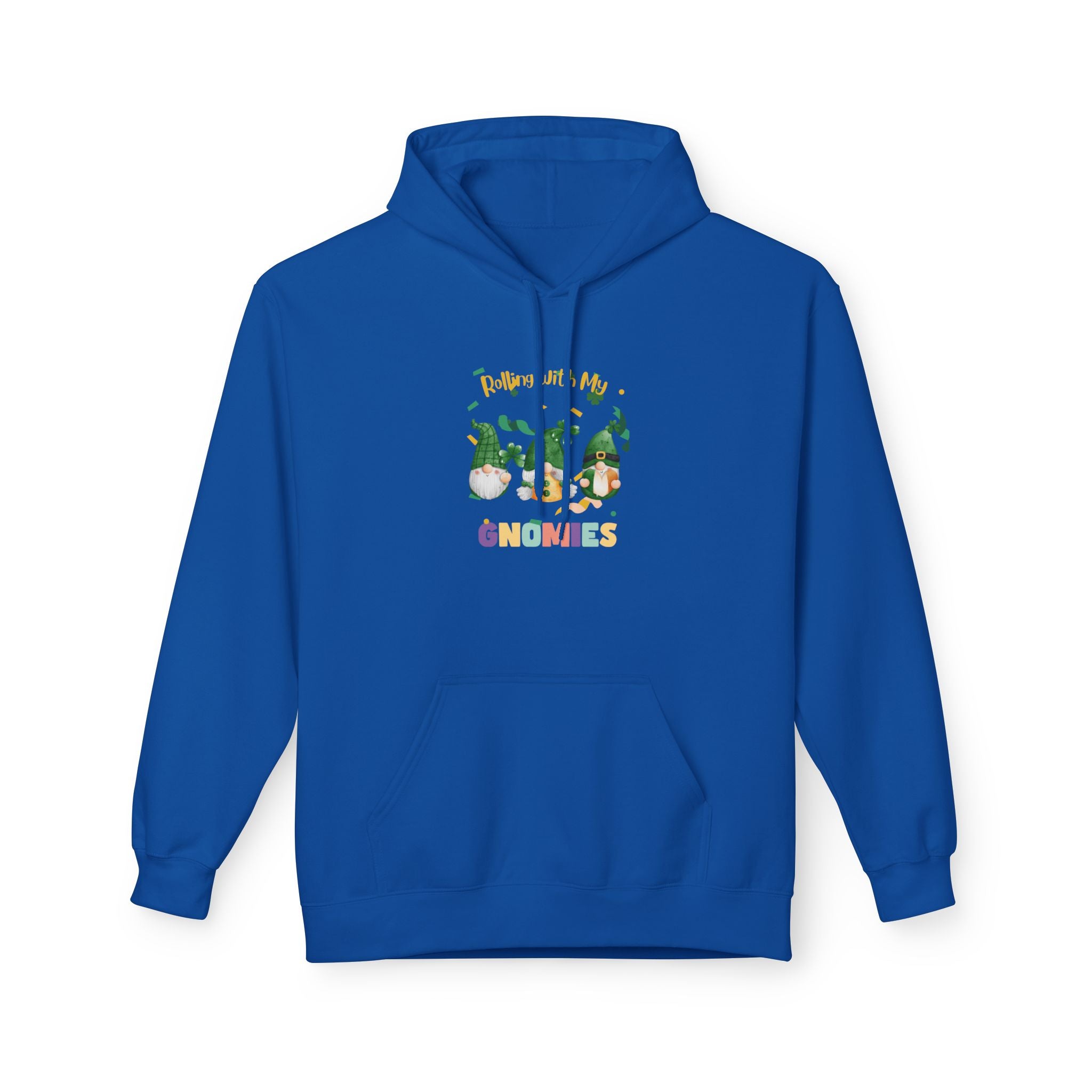 Rolling With My Gnomes Fleece Hoodie - Cozy Unisex Midweight Sweatshirt for Nature Lovers
