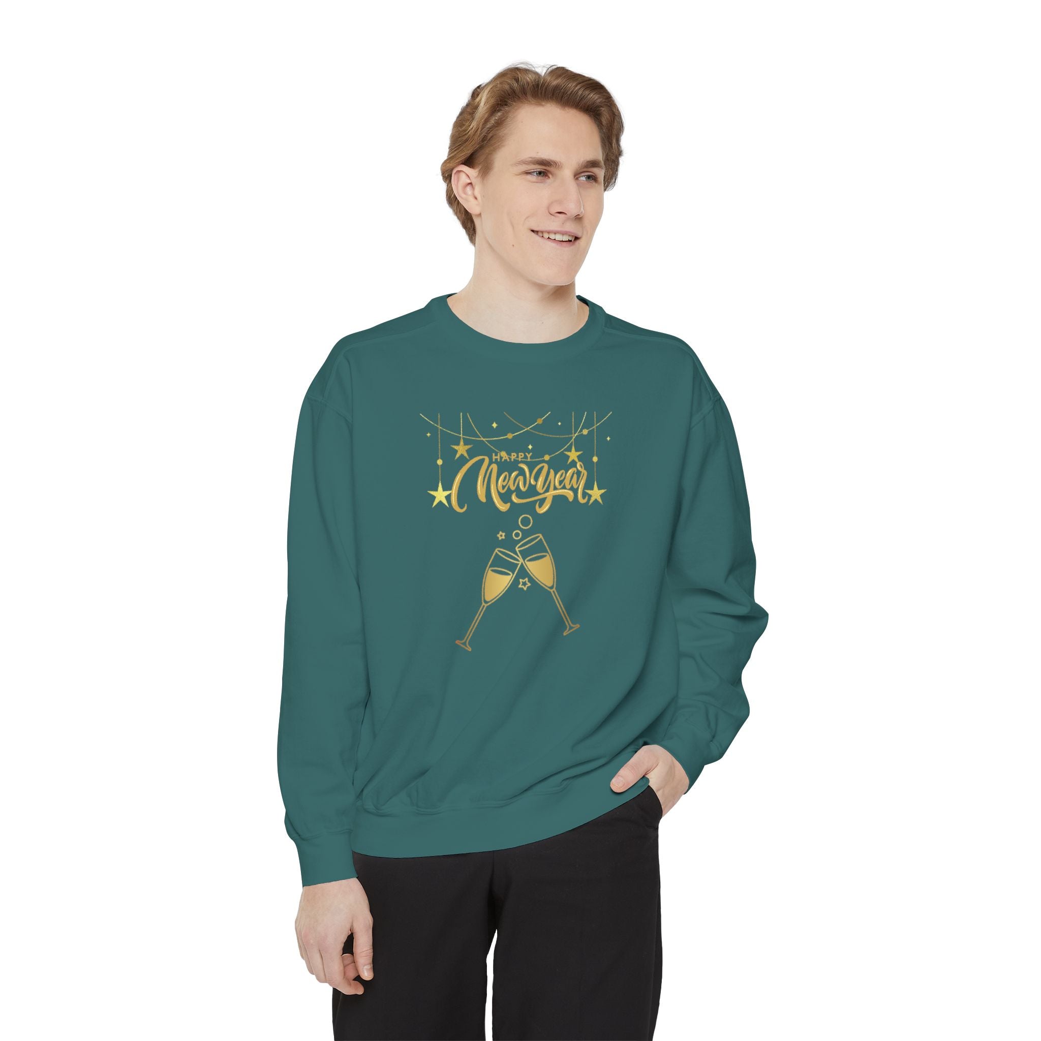 Happy New Year Unisex Garment-Dyed Sweatshirt