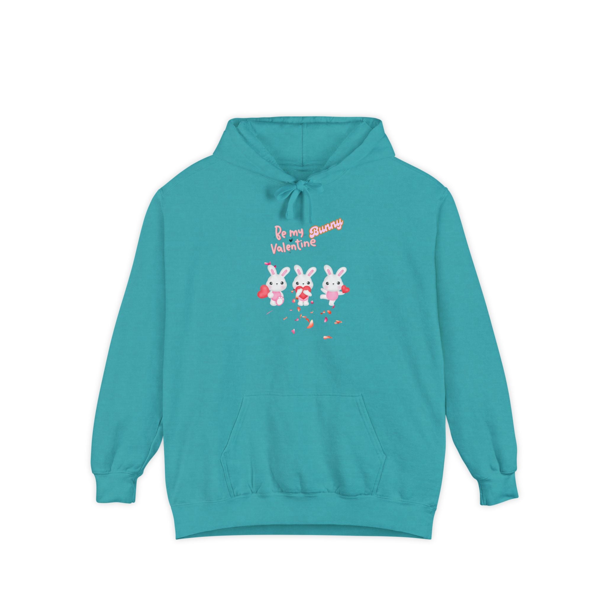 My Bunny Valentine Unisex Garment-Dyed Hoodie