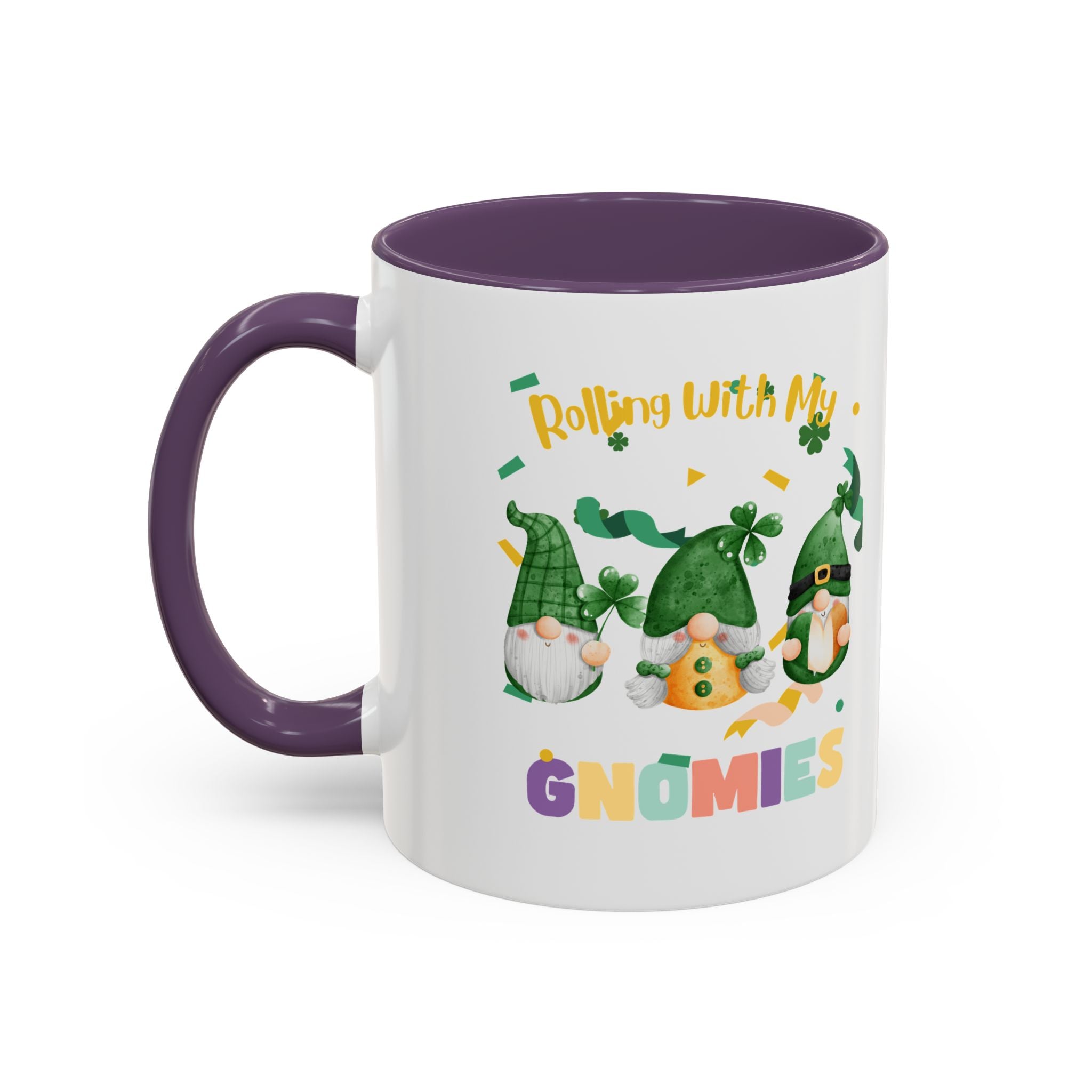 Rolling With My Gnomies Accent Coffee Mug - Fun St. Patrick's Day Gift