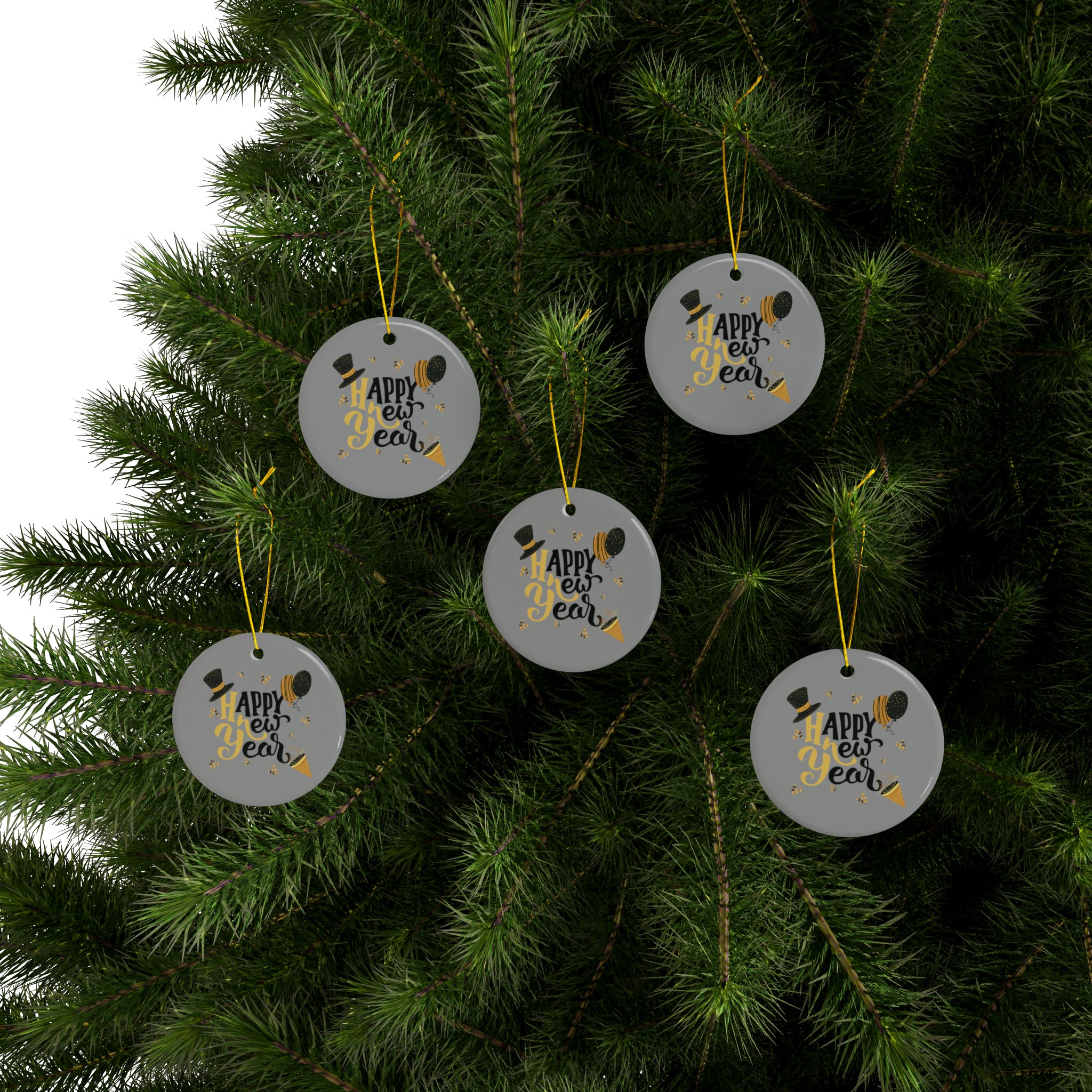 Wishing You A Great Year Ahead! Ceramic Ornaments (1pc, 3pcs, 5pcs, 10pcs)