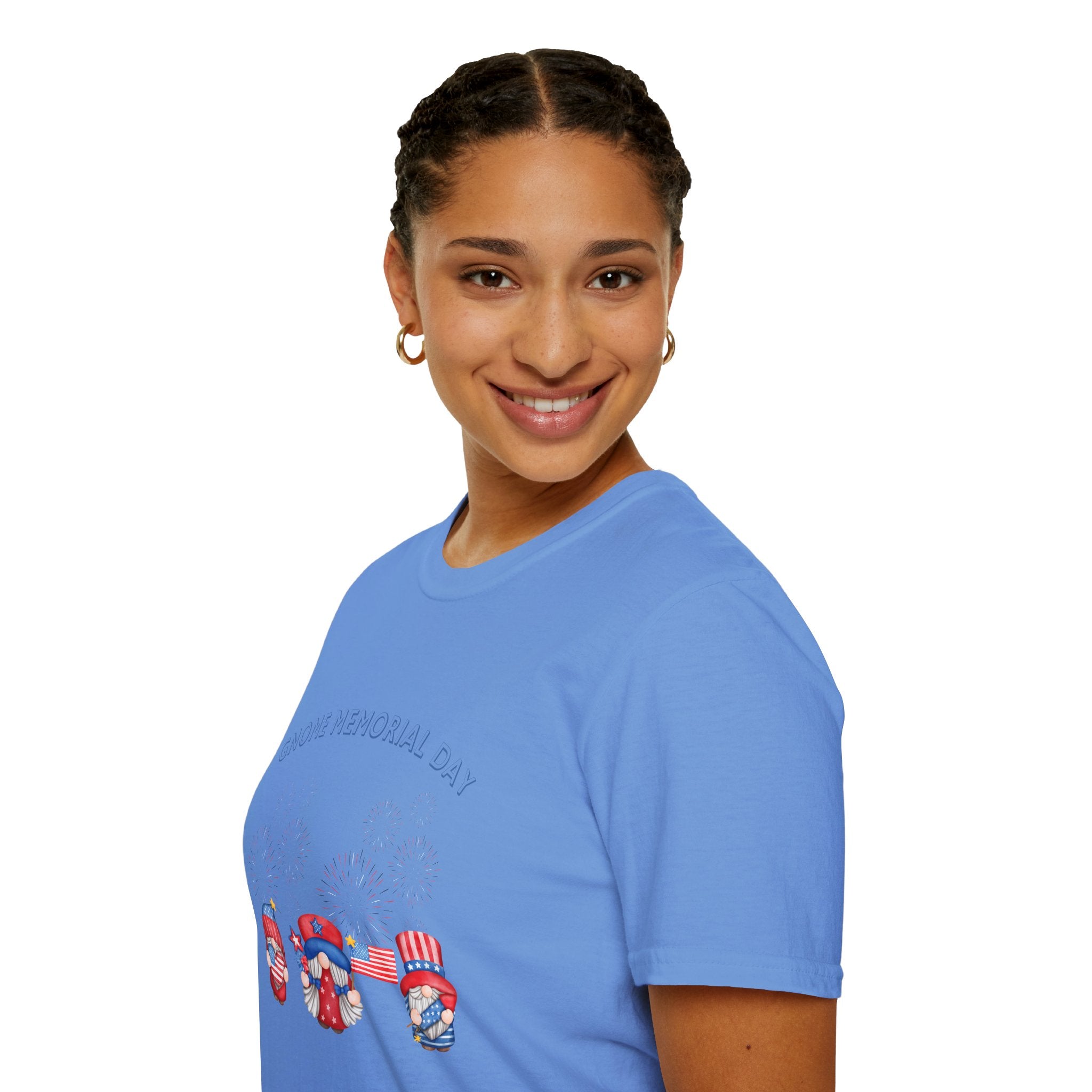 Gnome Memorial Day Unisex T-Shirt - Celebrate with Fun Design