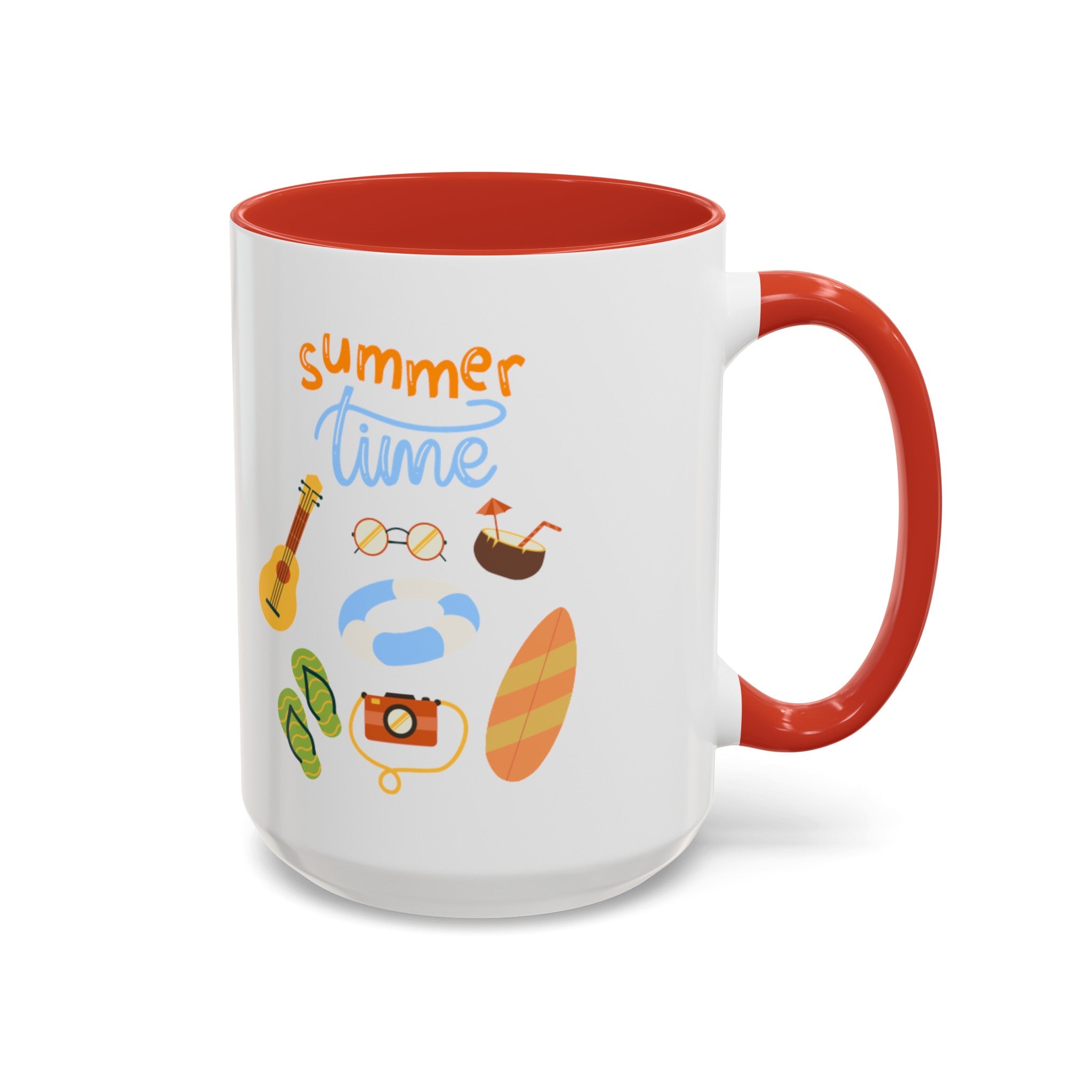 Summertime Fun Accent Coffee Mug (11, 15oz)