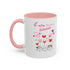 Meow Valentine's Day Accent Coffee Mug (11, 15oz)