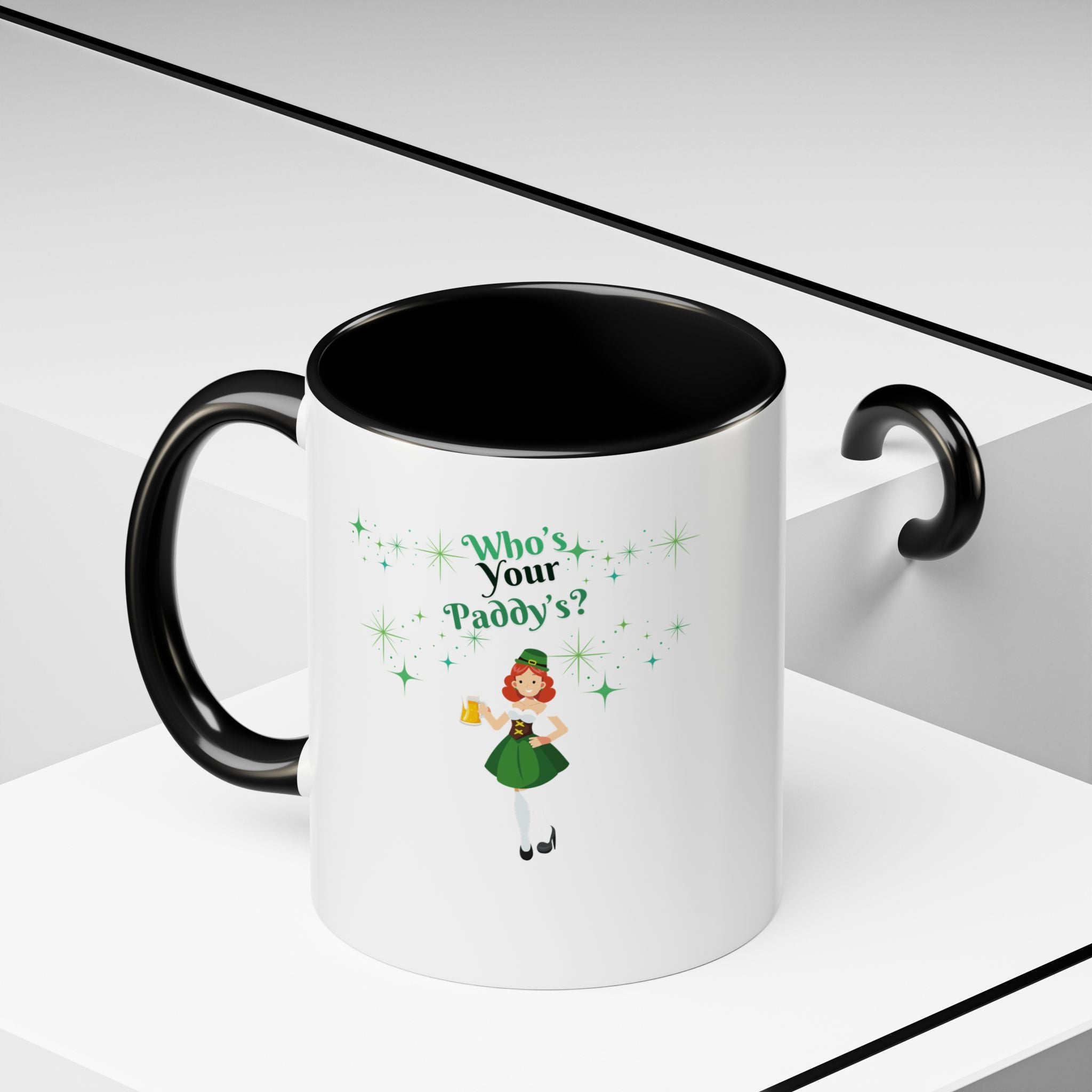 Who's Your Paddy's? Accent Coffee Mug