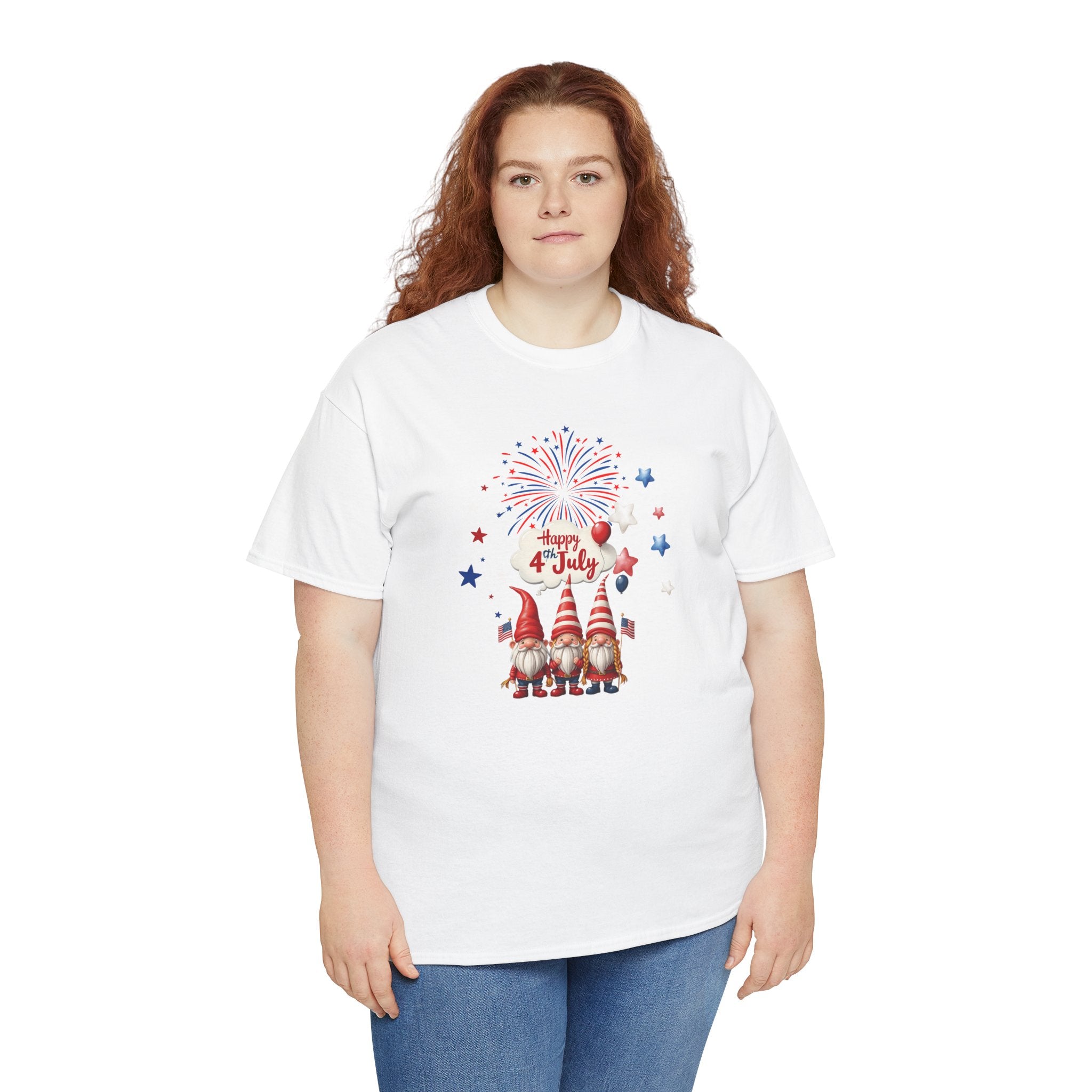 Gnome 4th of July Unisex Heavy Common Tee