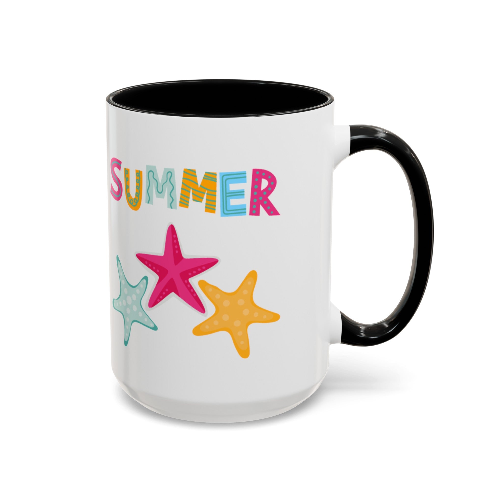 Summer Starfish Accent Coffee Mug (11, 15oz)