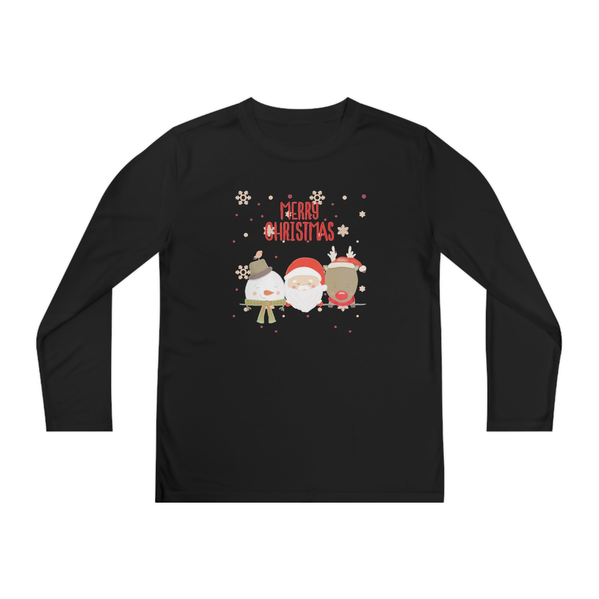 Merry Xmas Crew Youth Long Sleeve Competitor Tee