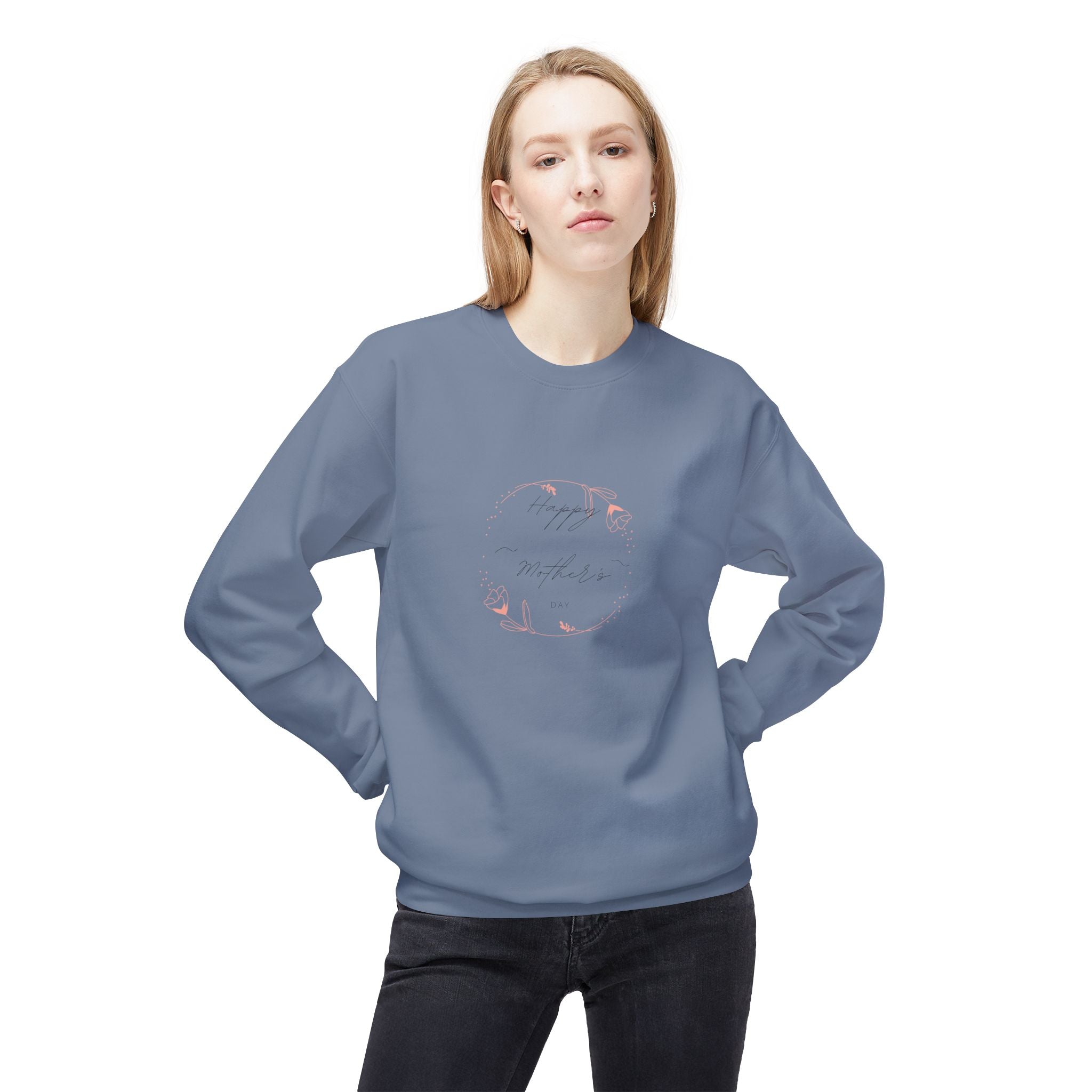Happy Mom's Day Fleece Crewneck Sweatshirt