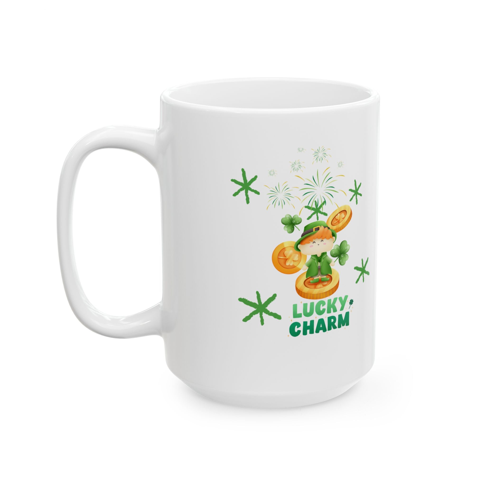 Lucky Charm Ceramic Coffee Mug, 11oz & 15oz