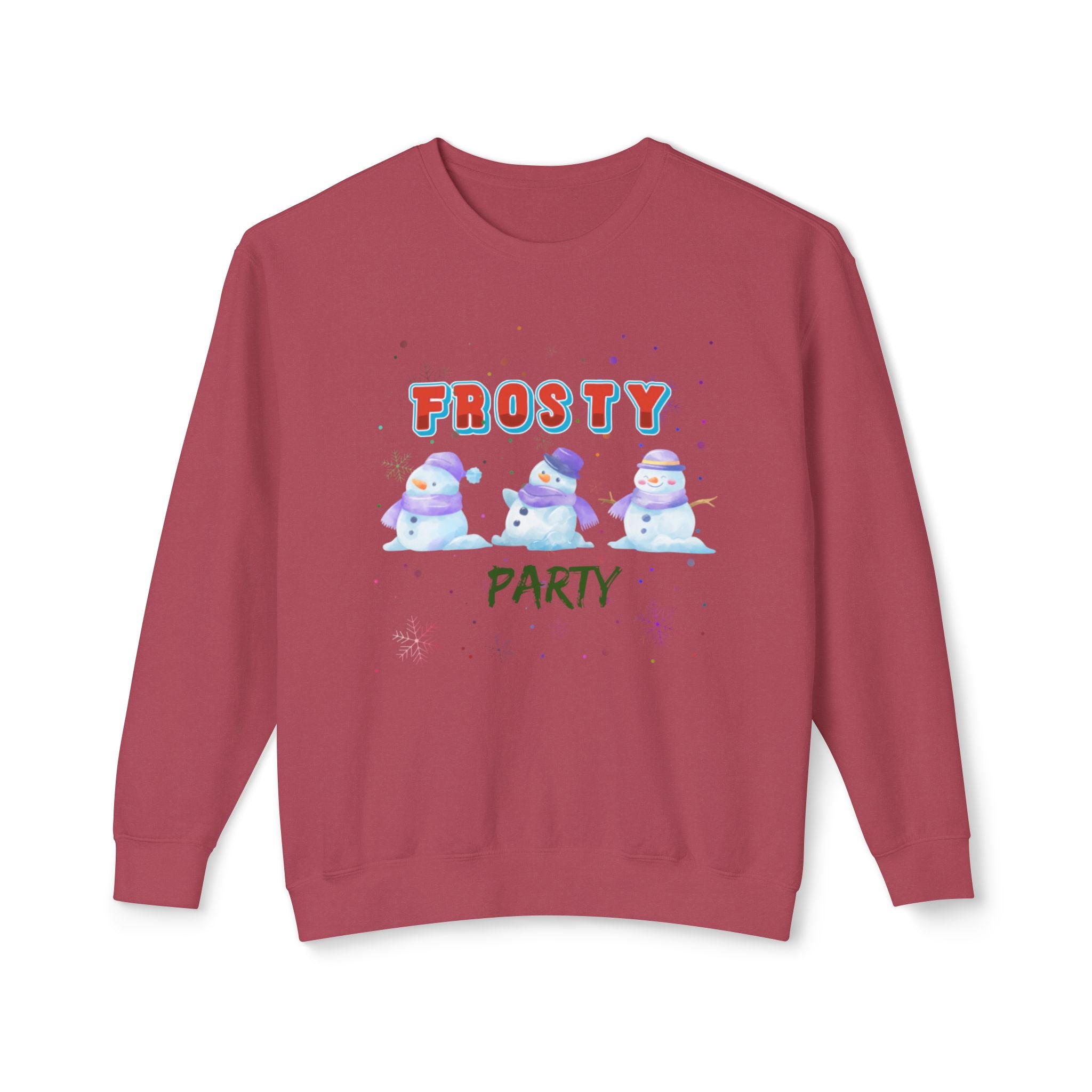 Frosty Party Unisex Lightweight Crewneck Sweatshirt