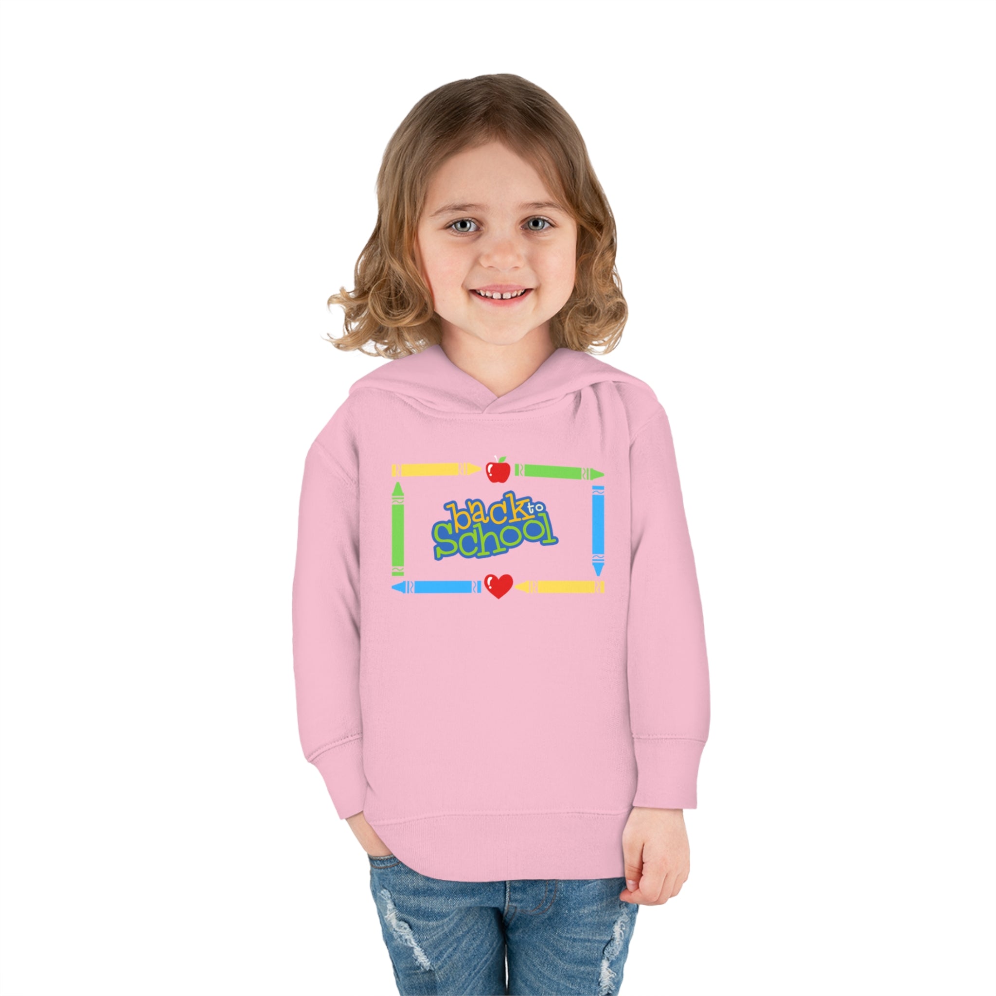 Back To School Toddler Pullover Fleece Hoodie