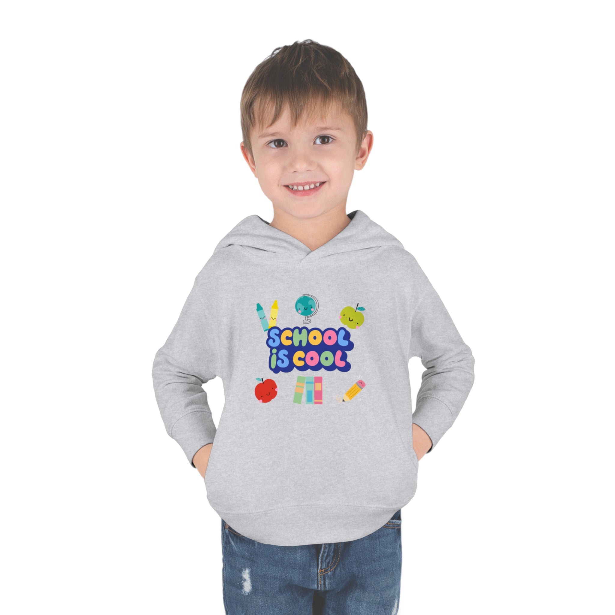 School Is Cool Toddler Pullover Fleece Hoodie