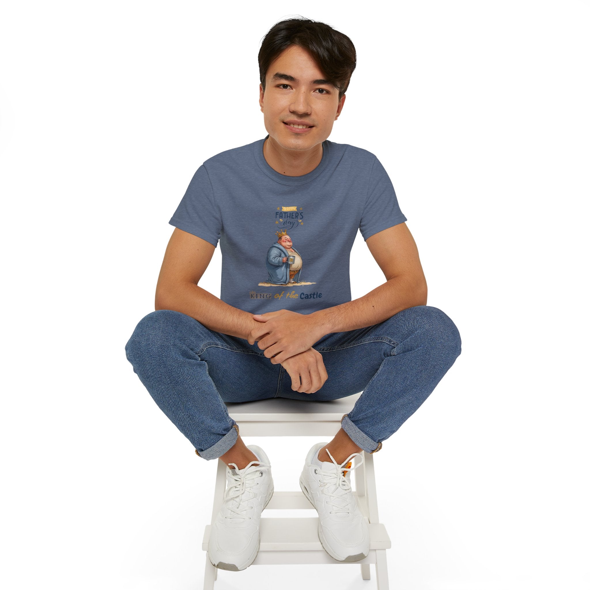 Father's Day King of the Castle Tee, Unisex Cotton T-Shirt