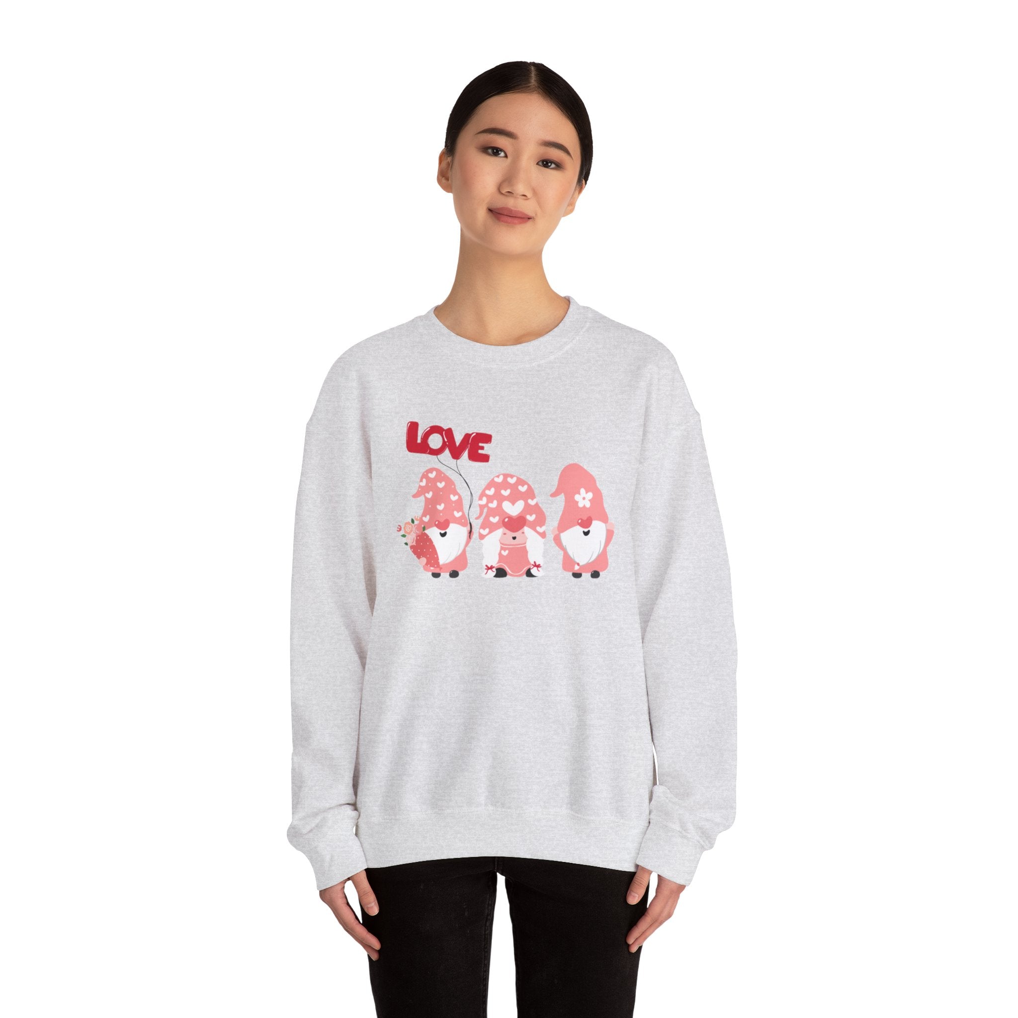 Love Gnome Day Unisex Heavy Blend™ Crewneck Sweatshirt