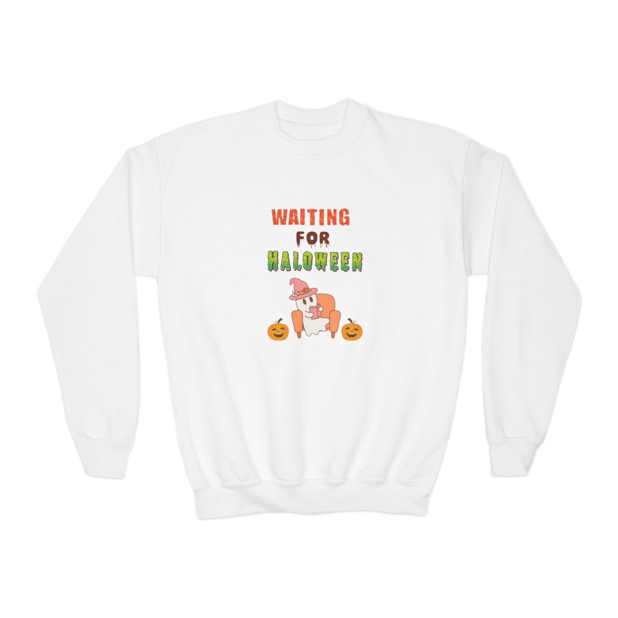 Waiting For Halloween Youth Crewneck Sweatshirt