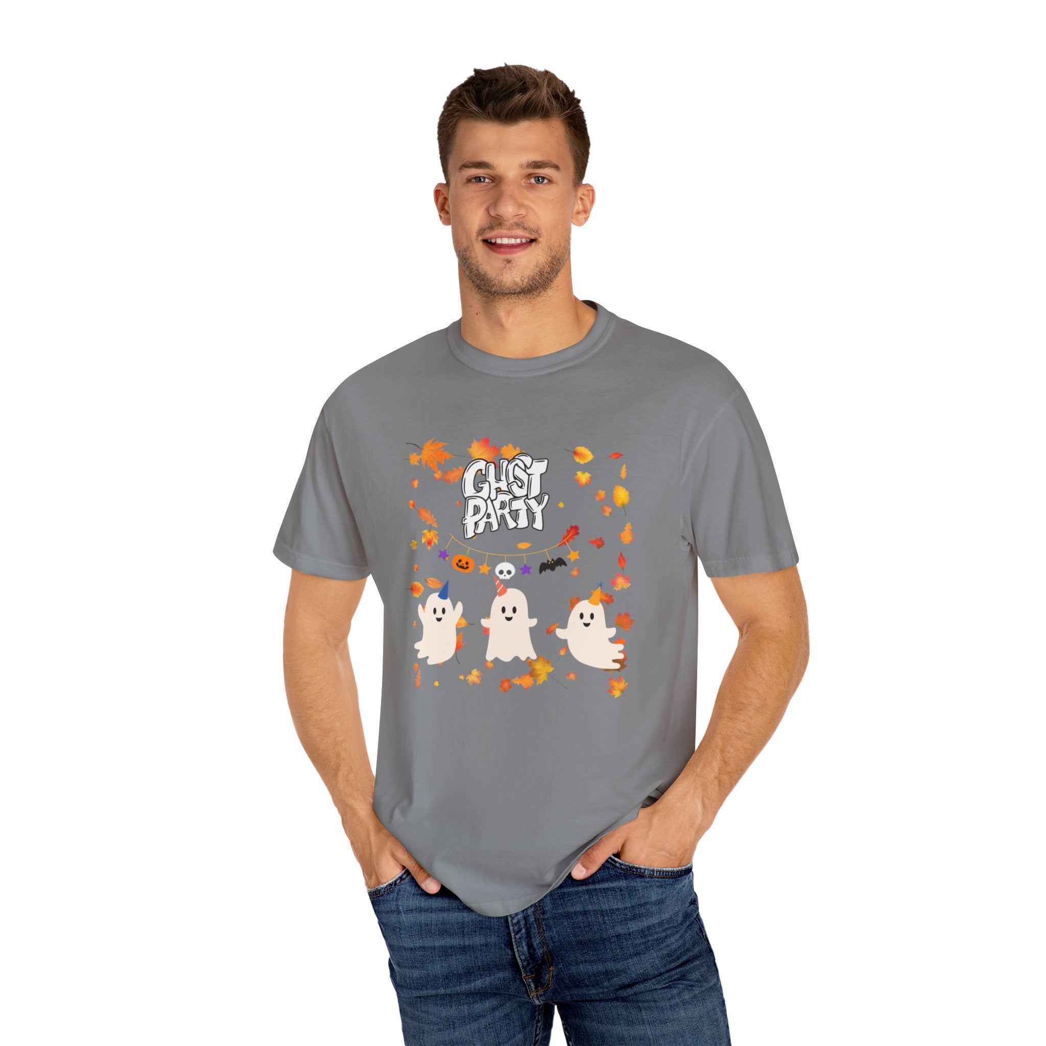 Ghost Party Unisex Garment-Dyed T-shirt