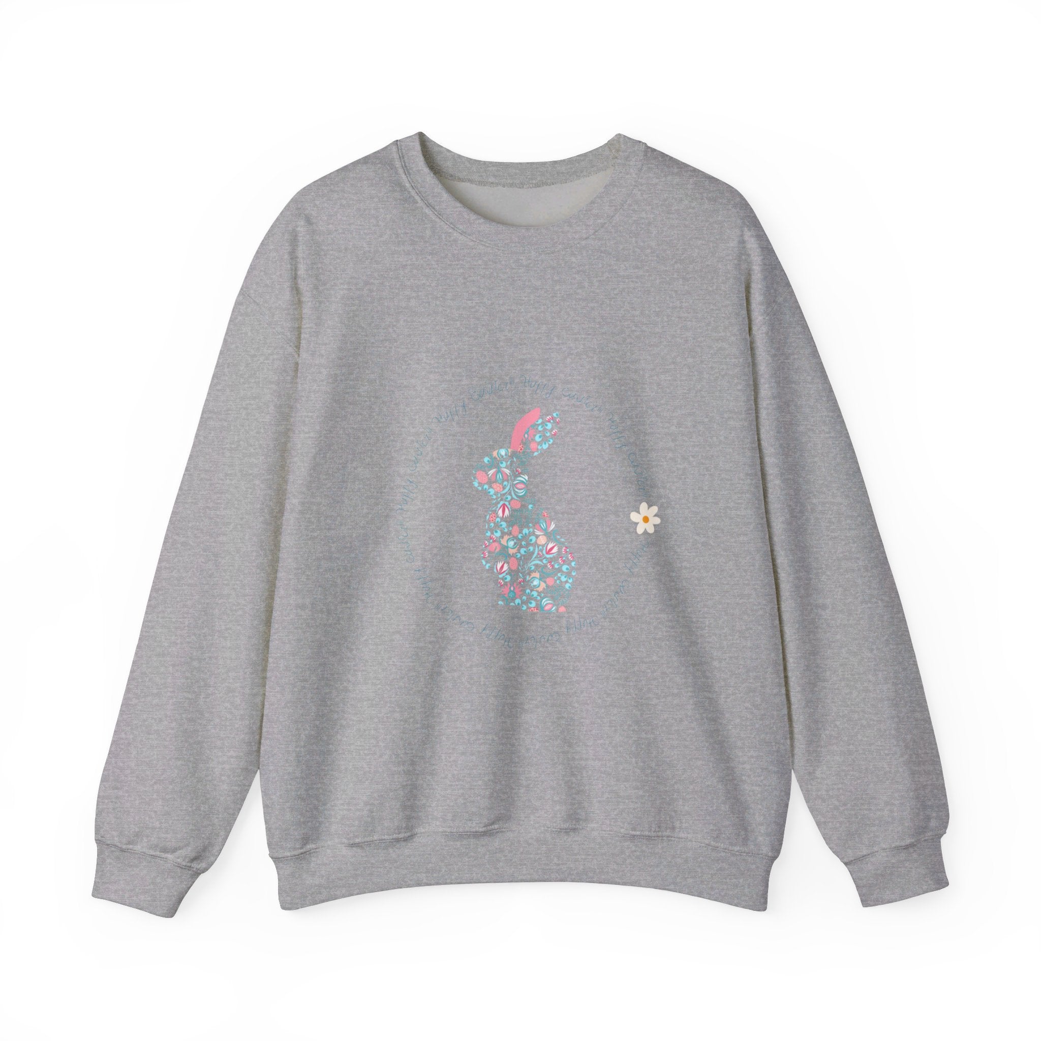 Happy Easter Rabbit Day Unisex Heavy Blend™ Crewneck Sweatshirt