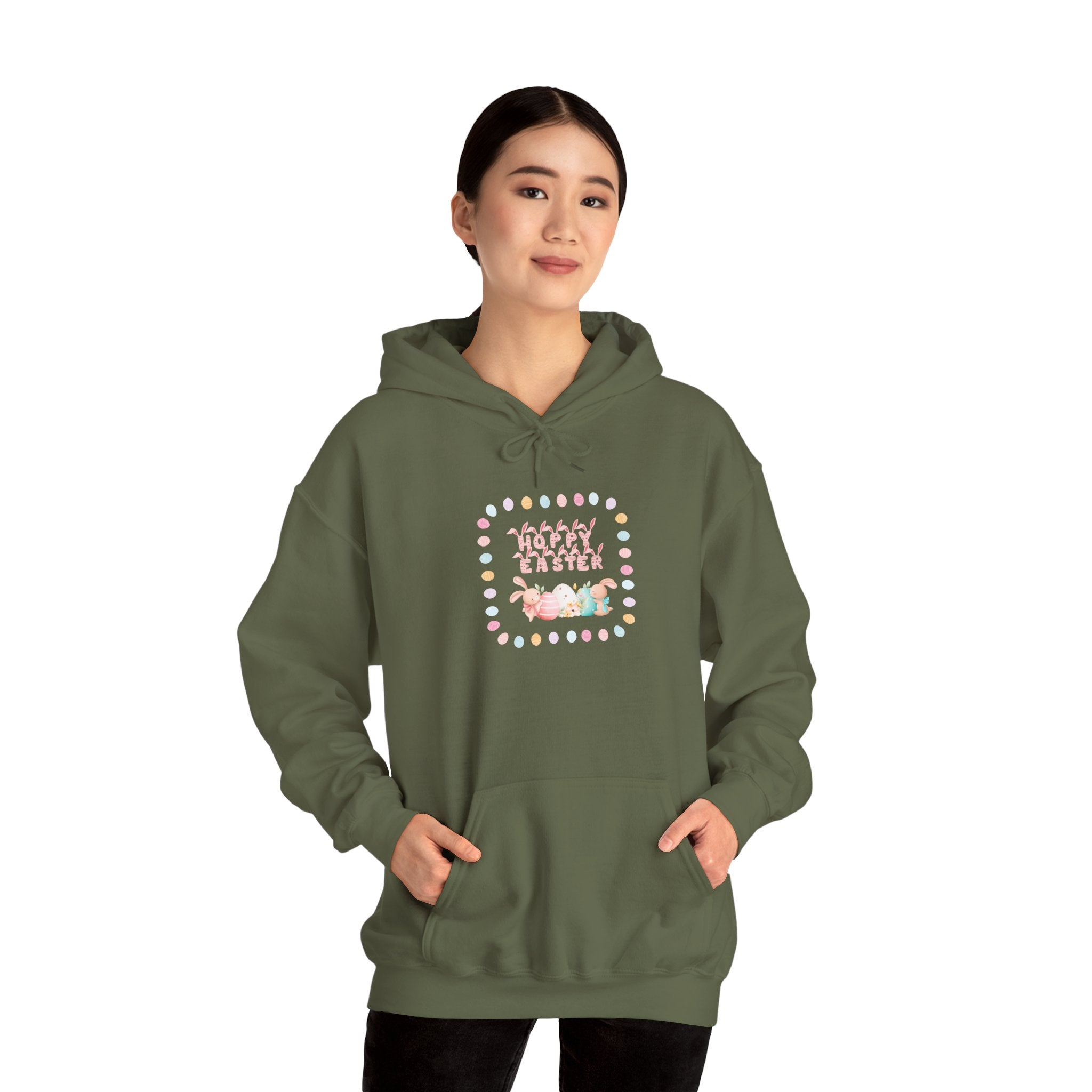 Hoppy Easter Hooded Sweatshirt – Unisex Heavy Blend™