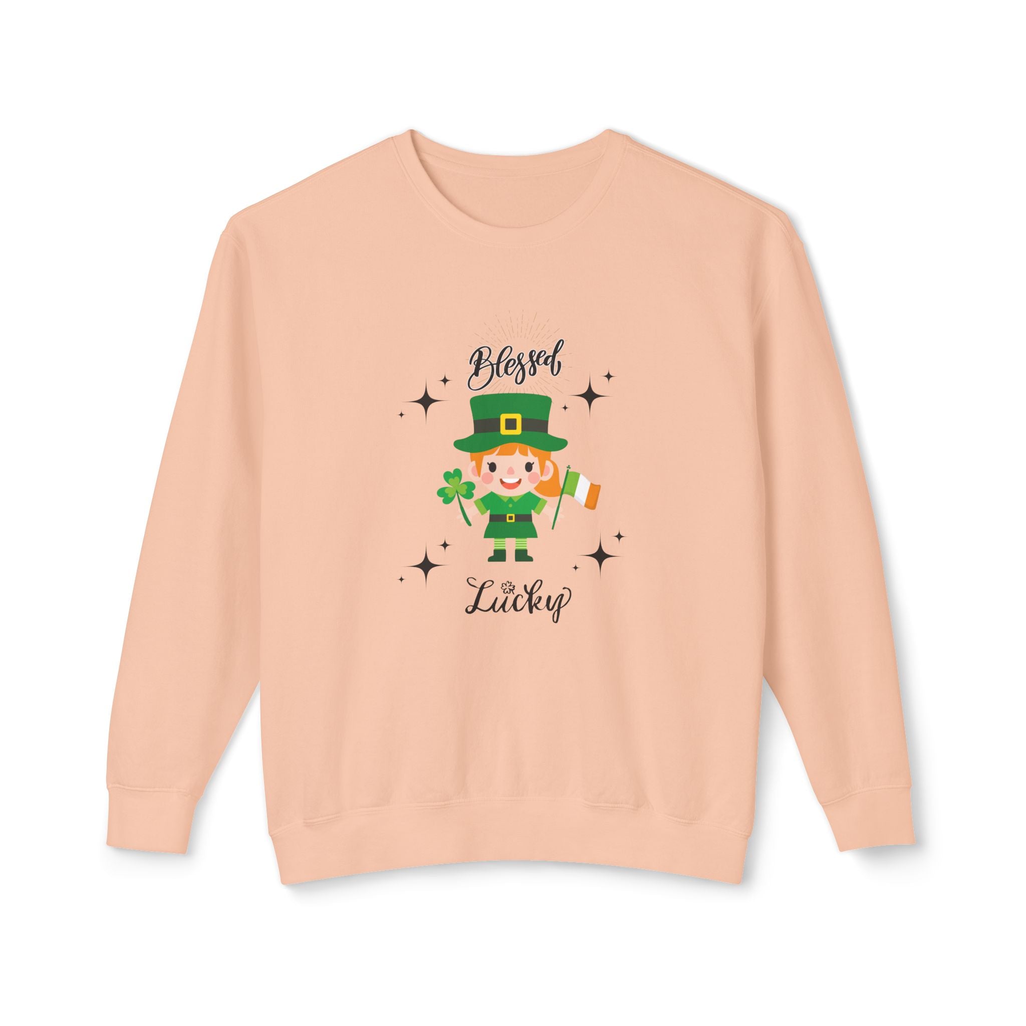 Blessed & Lucky Unisex Lightweight Crewneck Sweatshirt