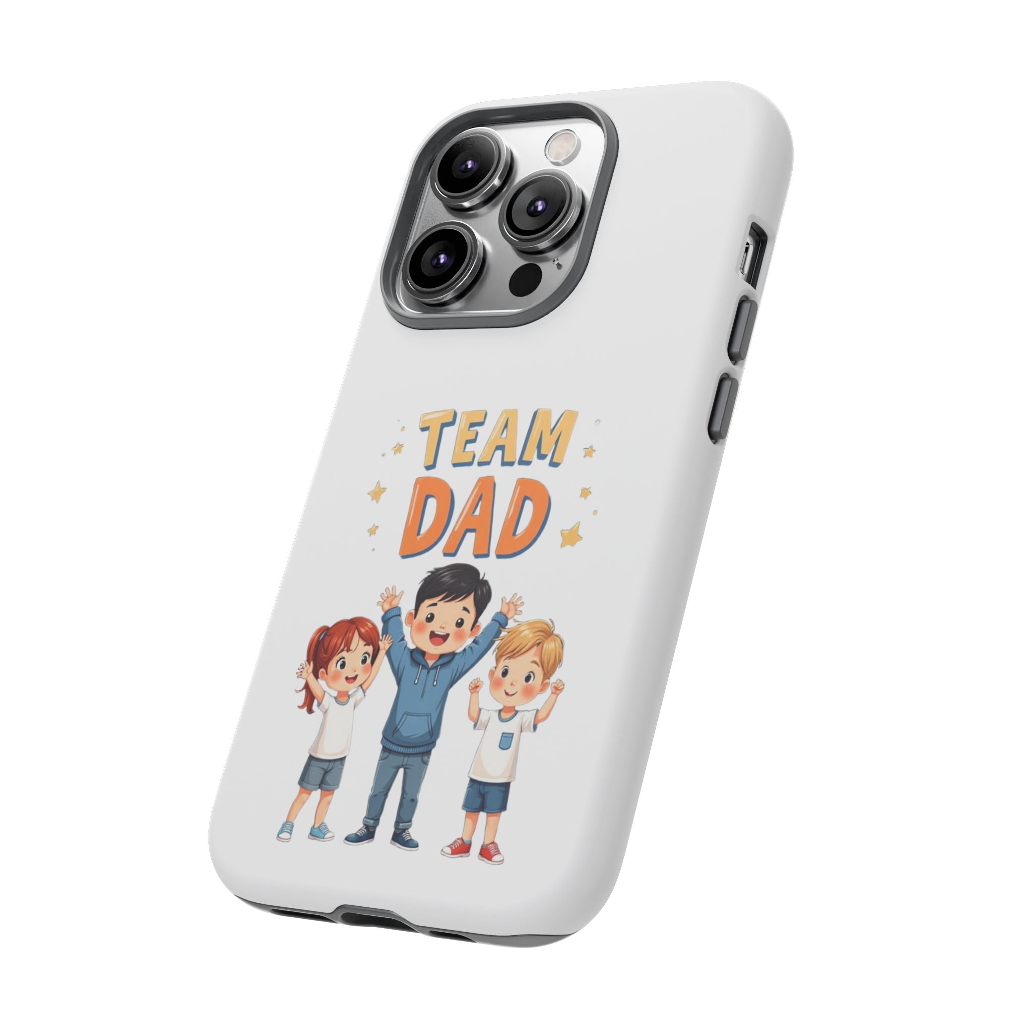 Team Dad Phone Case, Fun Gift for Fathers, Durable Phone Protector, Cute Dad Team Merchandise, Father's Day Special