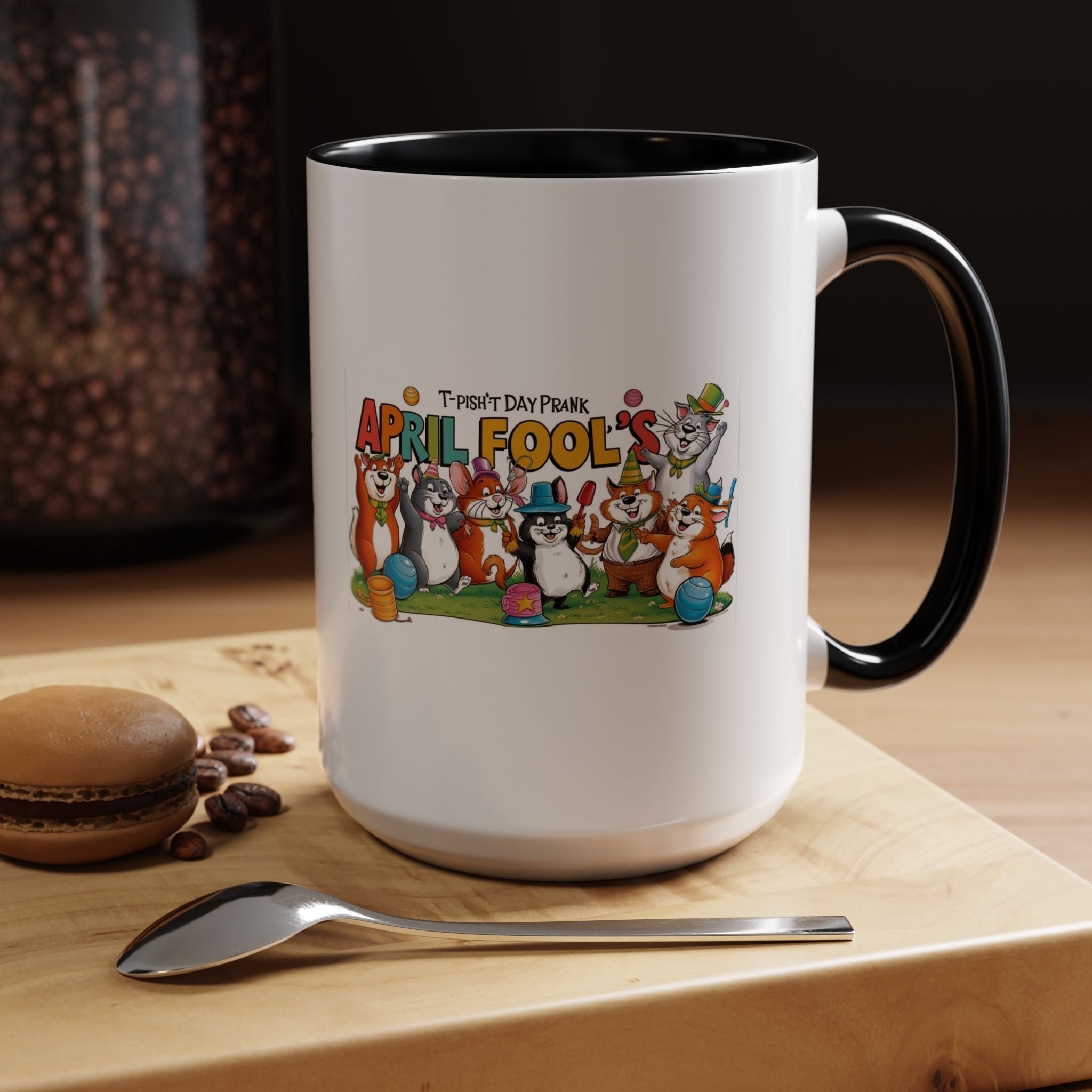 T-Pish'-T Day Prank Accent Coffee Mug