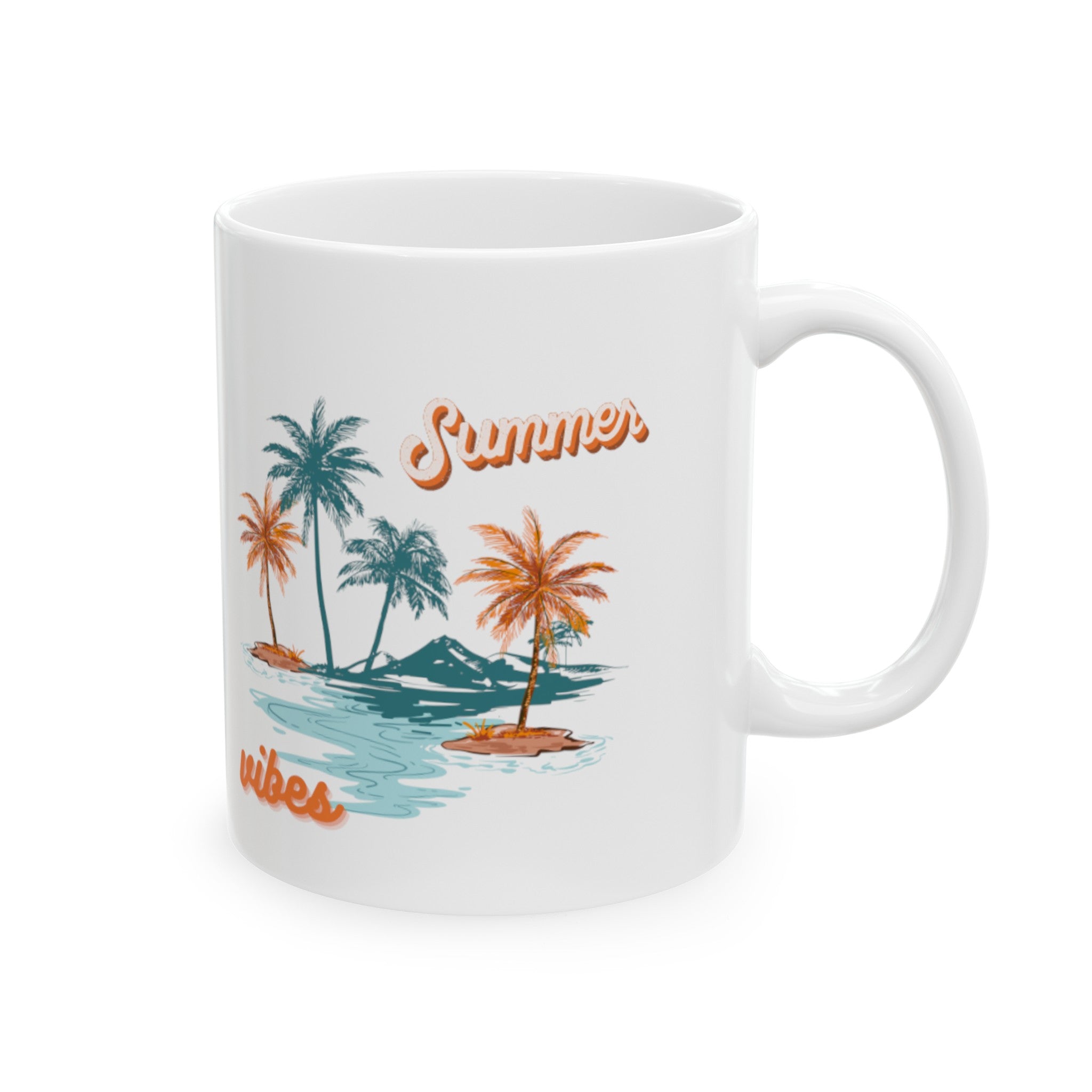 Summer Season Vibes Ceramic Mug, (11oz, 15oz)