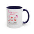 Meow Valentine's Day Accent Coffee Mug (11, 15oz)