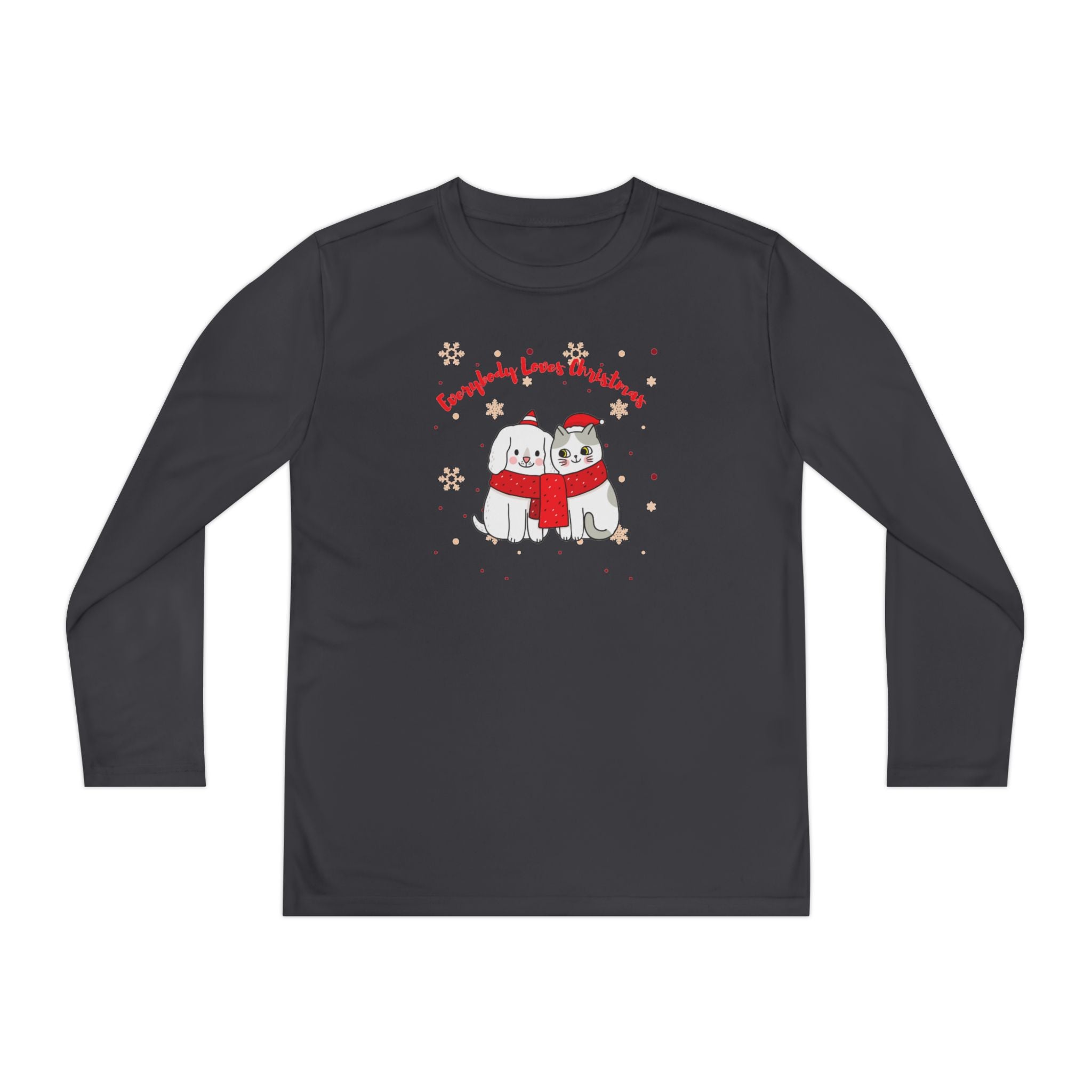 Everybody Loves Christmas Youth Long Sleeve Competitor Tee